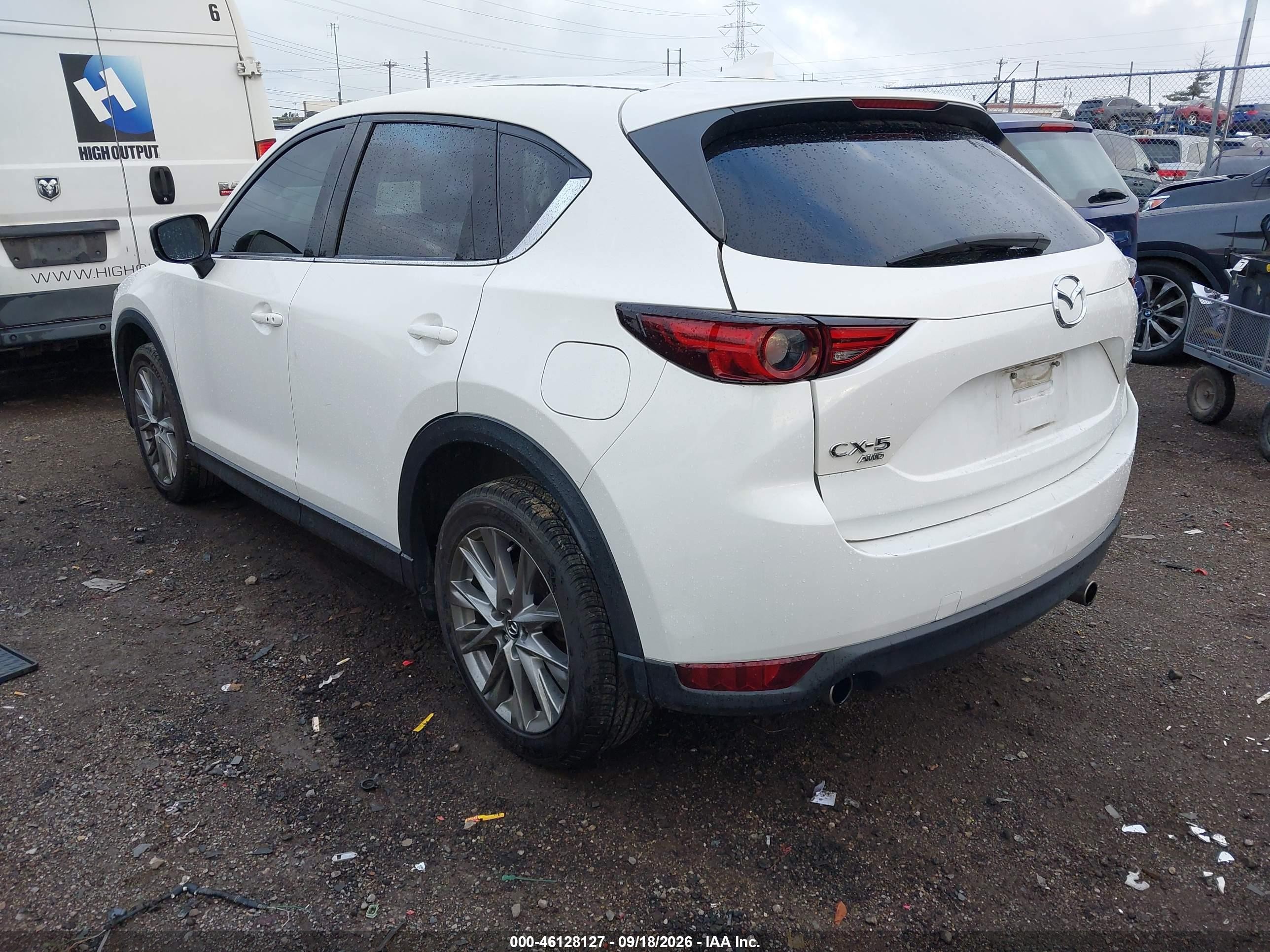 2021 Mazda Cx-5 VIN JM3KFBAY4M0487756 IAAI salvage auction — Side, Salvage (Ohio), sold $9,900 on 2026-10-02 (photo 3)