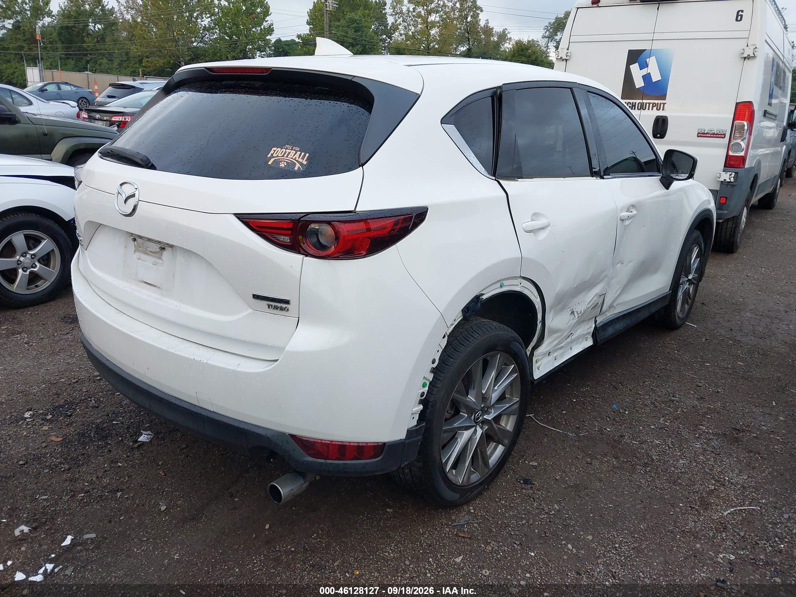 2021 Mazda Cx-5 VIN JM3KFBAY4M0487756 IAAI salvage auction — Side, Salvage (Ohio), sold $9,900 on 2026-10-02 (photo 4)