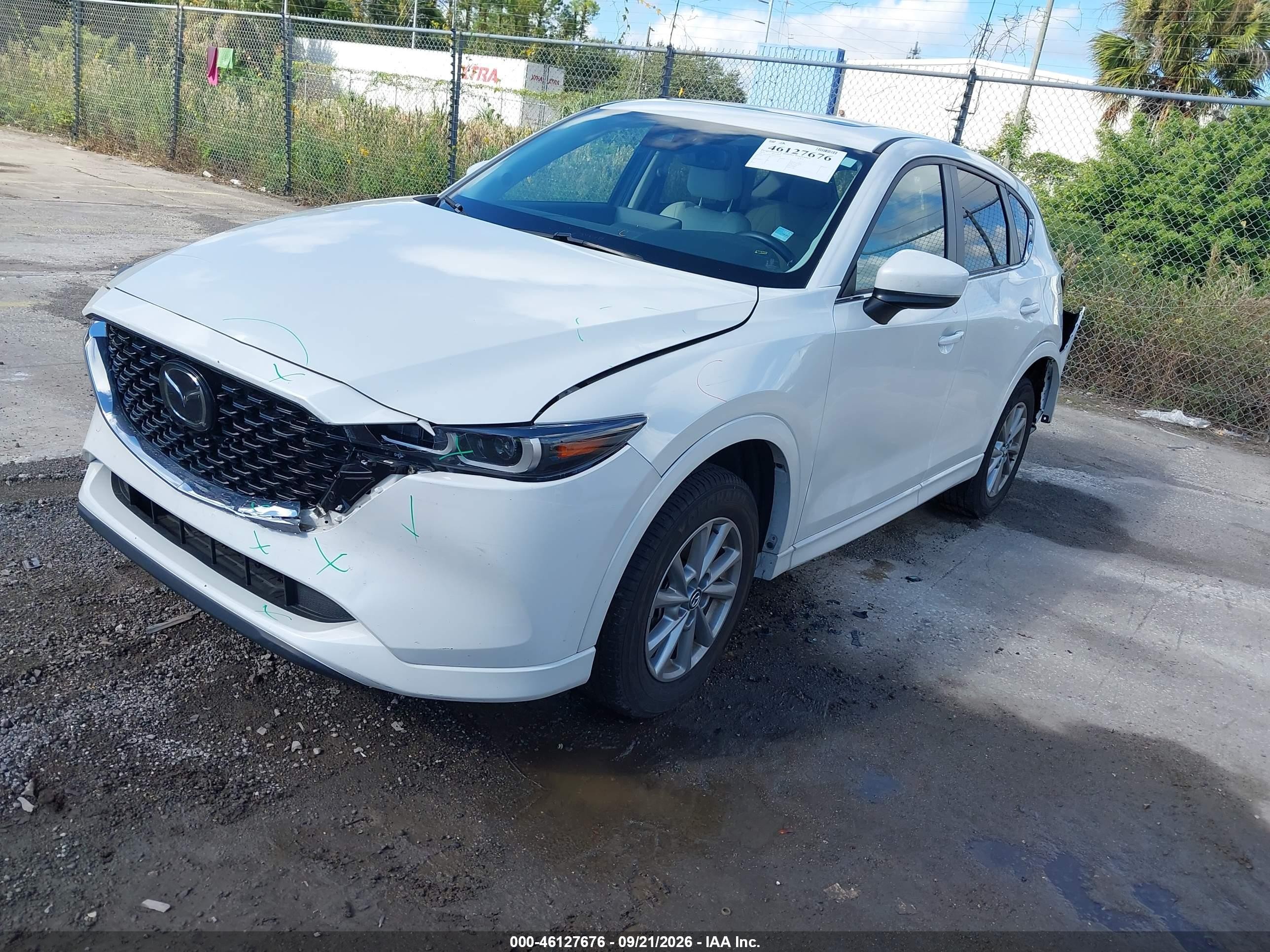 2025 Mazda Cx-5 VIN JM3KFBCLXS0553239 IAAI salvage auction — Rear End, Rebuildable (Florida), sold $8,500 on 2026-10-03 (photo 2)