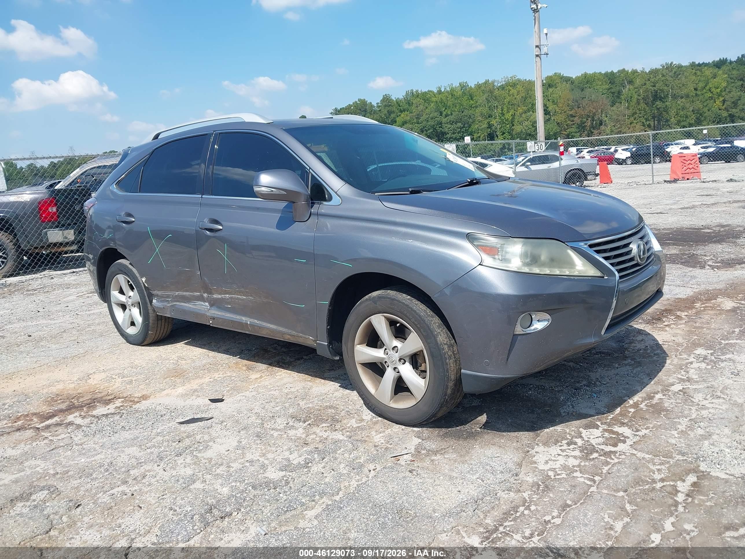 2013 Lexus RX 350 VIN 2T2BK1BA4DC166723 — IAAI salvage auction photo