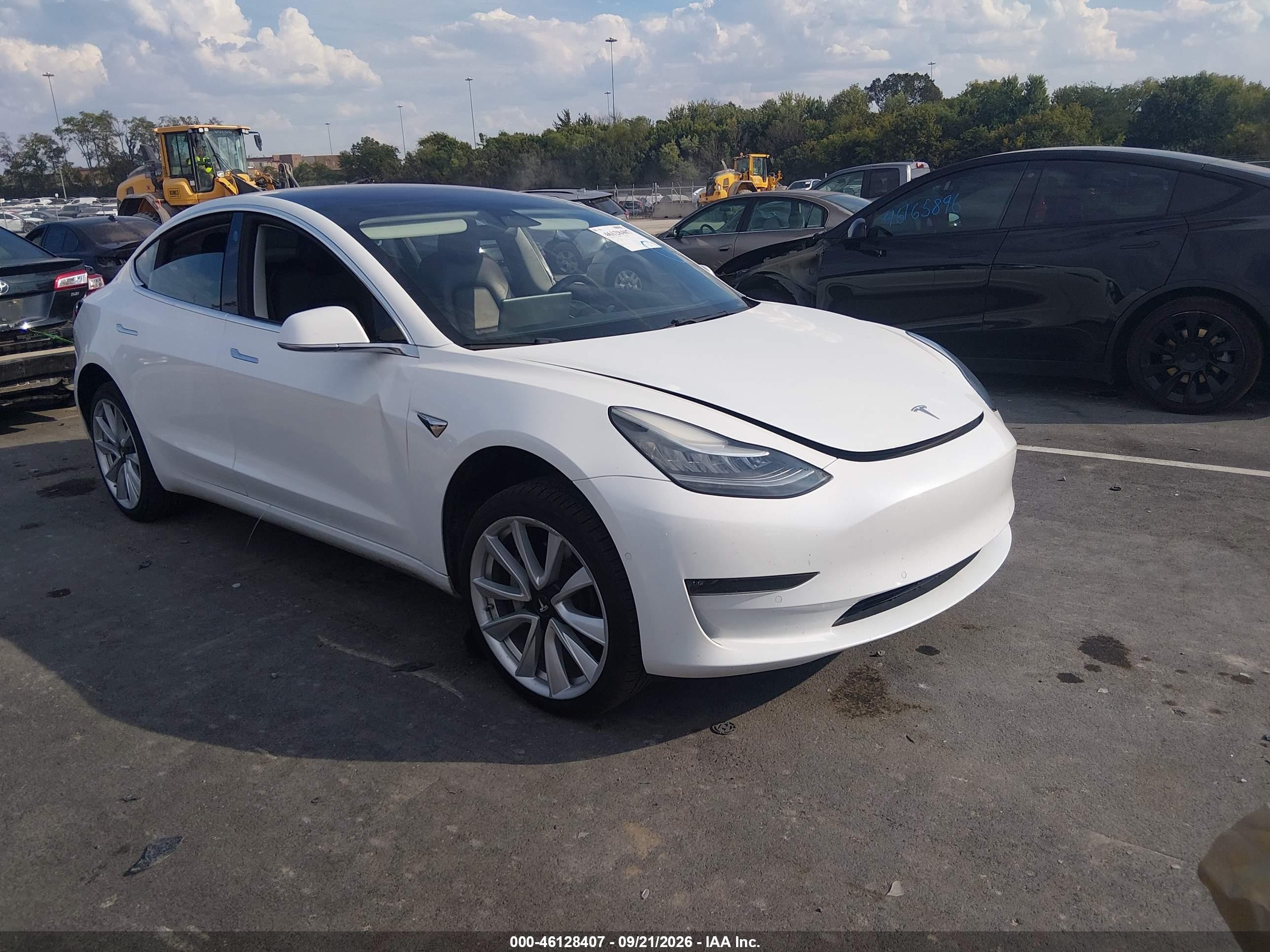 2018 Tesla Model 3 VIN 5YJ3E1EA3JF024981 — IAAI salvage auction photo