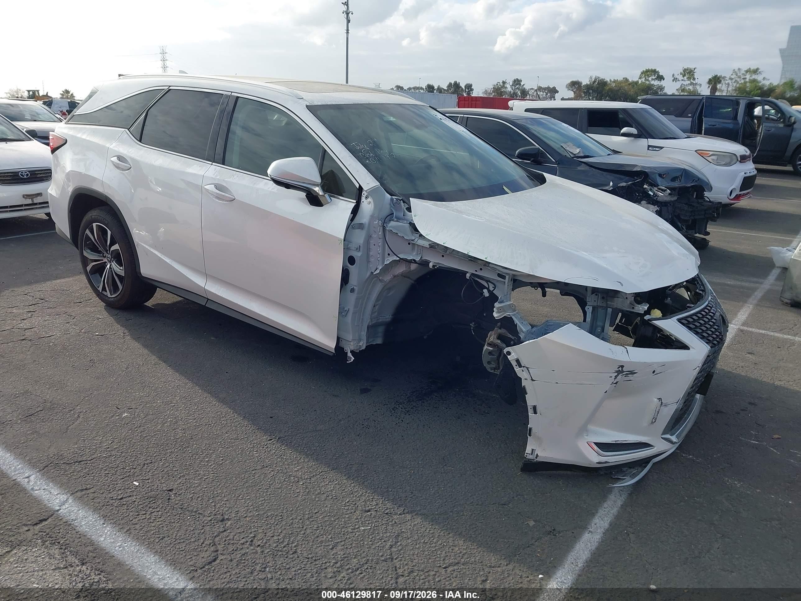 2021 Lexus RX 350L VIN JTJHZKEA0M2022254 — IAAI salvage auction photo