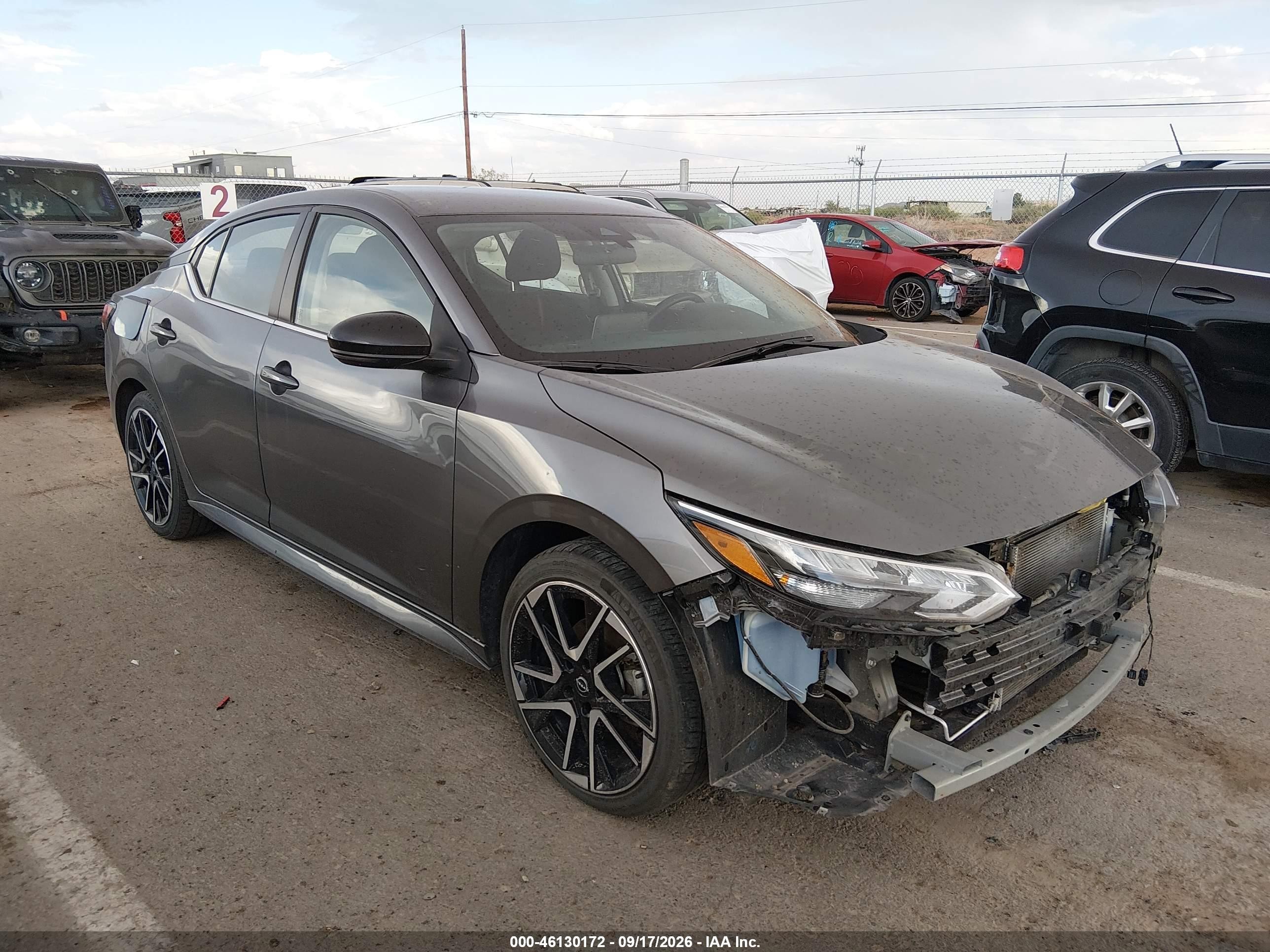 2025 Nissan Sentra VIN 3N1AB8DV7SY315893 — IAAI salvage auction photo