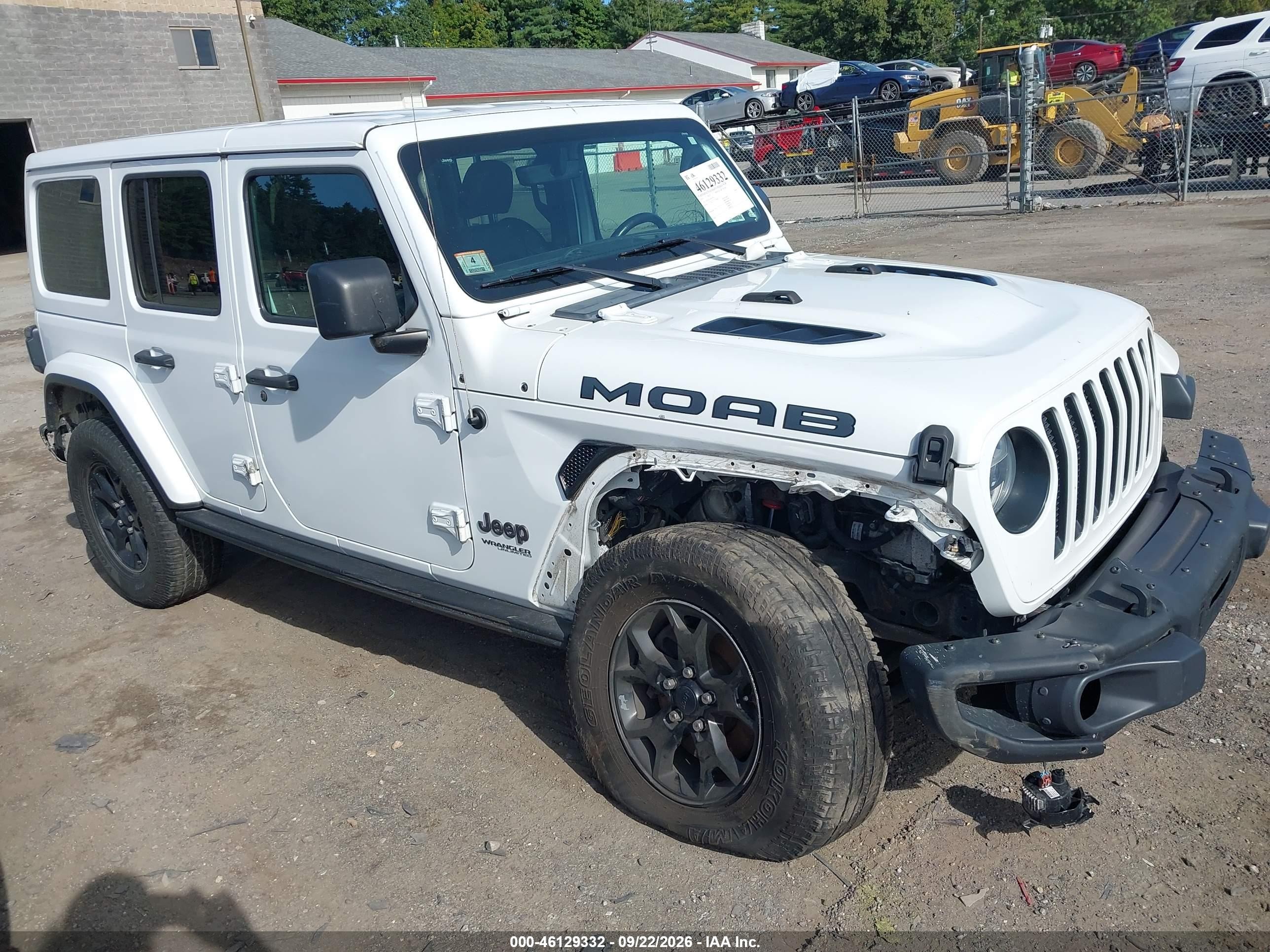 2019 Jeep Wrangler Unlimited VIN 1C4HJXEGXKW554953 — IAAI salvage auction photo