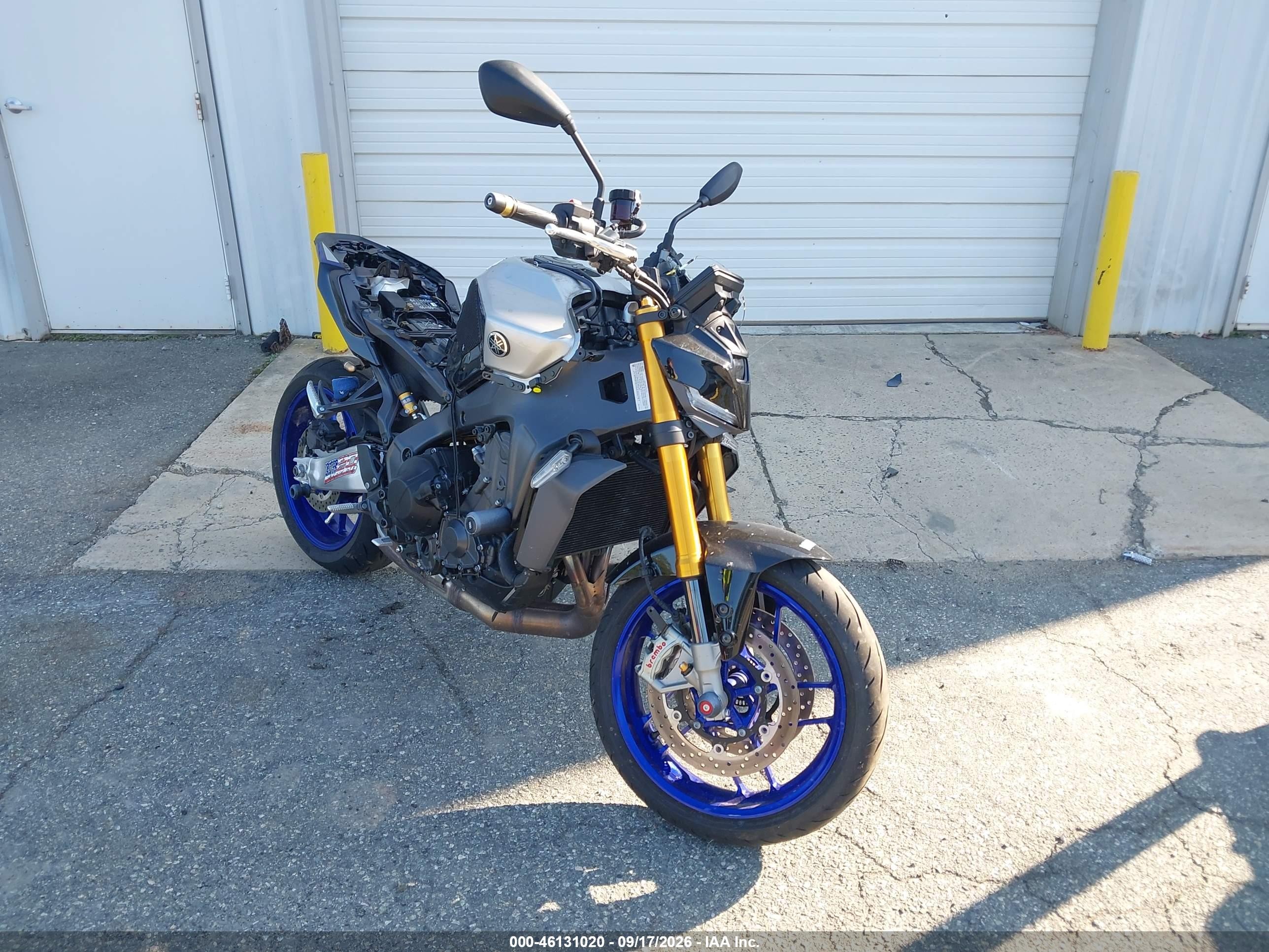 2025 Yamaha MT09 VIN JYARN95E0SA000767 — IAAI salvage auction photo