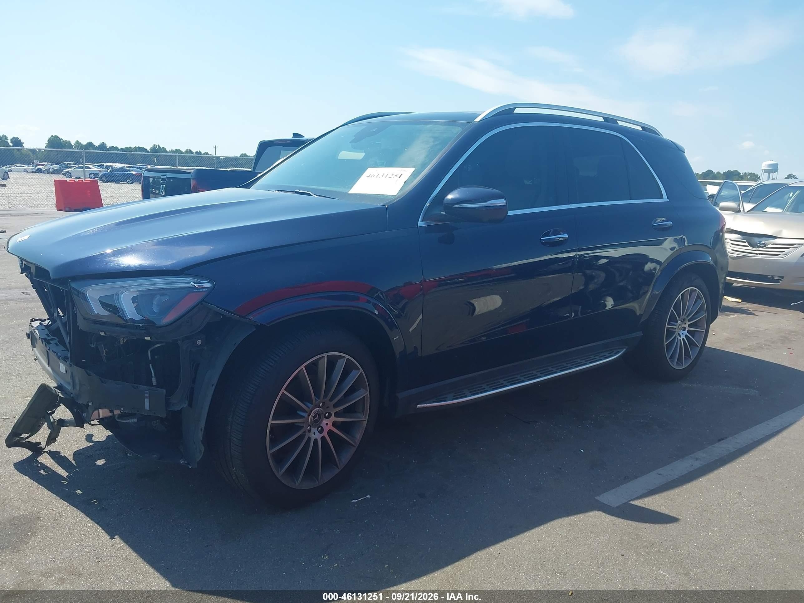 2021 Mercedes-benz Gle VIN 4JGFB4JB1MA359073 IAAI salvage auction — Front End, Salvage (North Carolina), sold $12,600 on 2026-10-01 (photo 2)