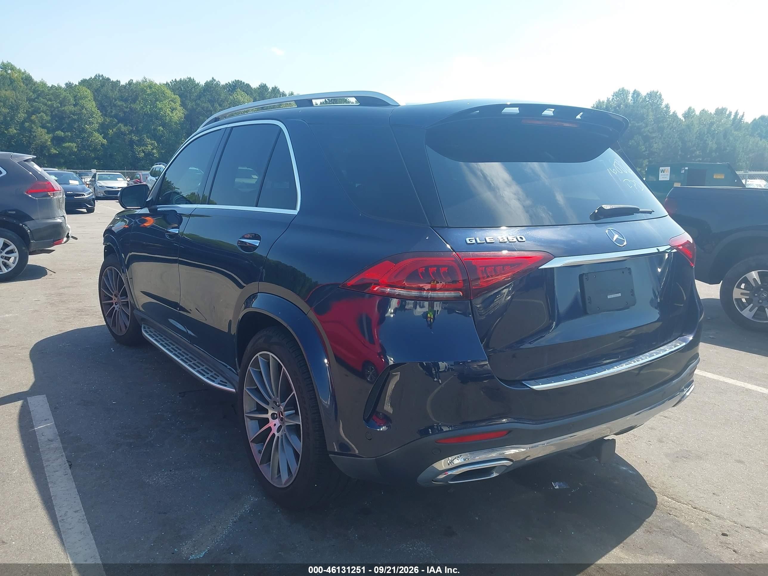 2021 Mercedes-benz Gle VIN 4JGFB4JB1MA359073 IAAI salvage auction — Front End, Salvage (North Carolina), sold $12,600 on 2026-10-01 (photo 3)