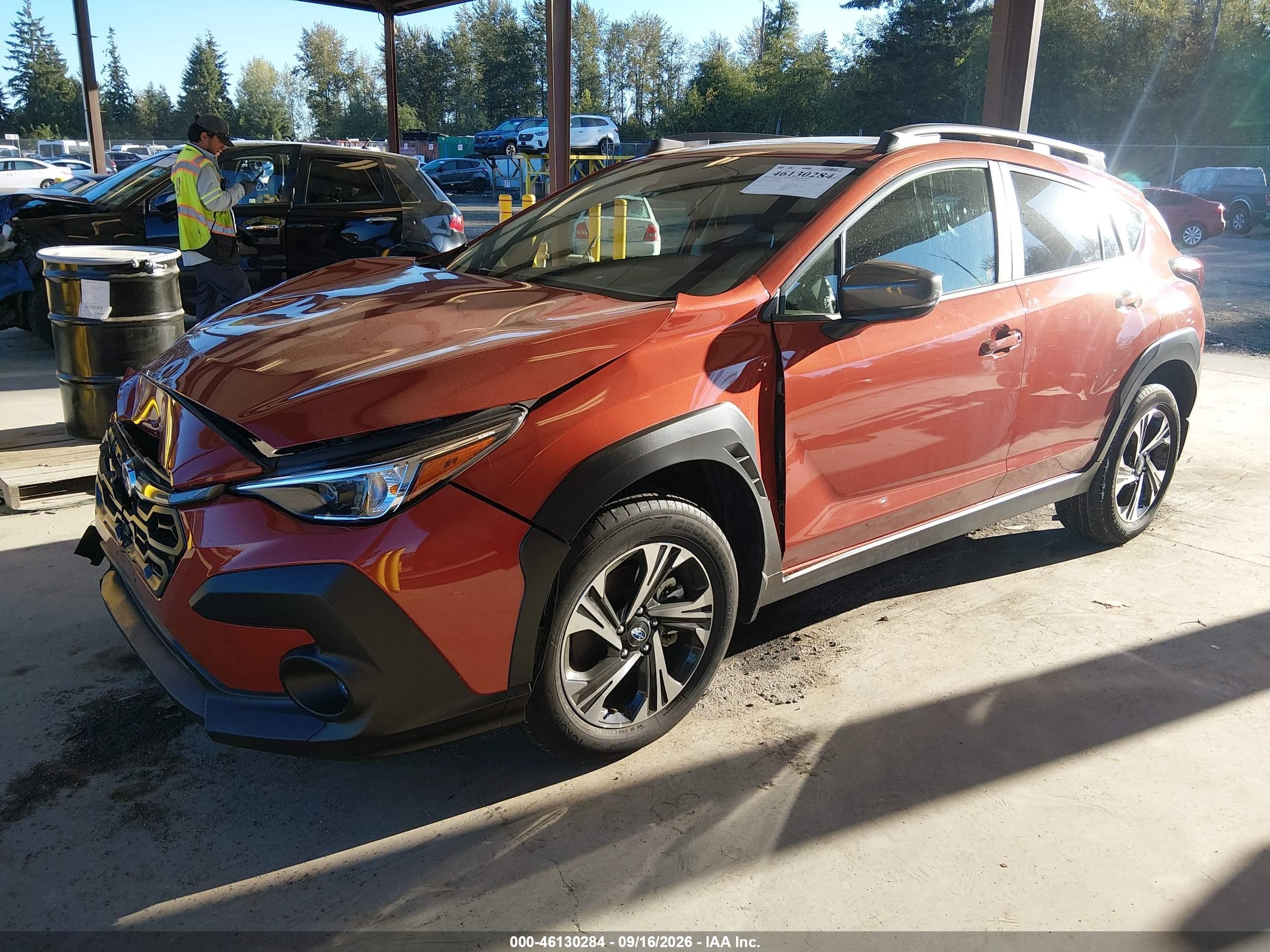 2024 Subaru Xv VIN JF2GUADC5RH855208 IAAI salvage auction — Front End, Bill Of Sale (Washington), sold $7,175 on 2026-10-07 (photo 2)