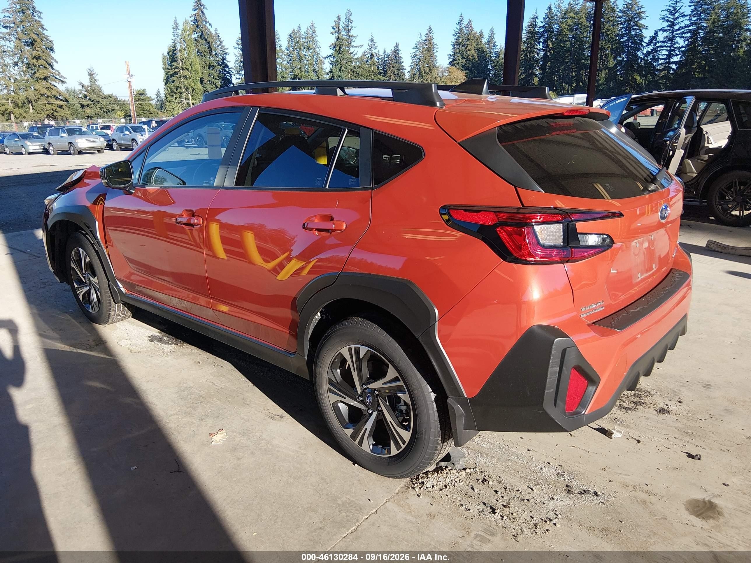 2024 Subaru Xv VIN JF2GUADC5RH855208 IAAI salvage auction — Front End, Bill Of Sale (Washington), sold $7,175 on 2026-10-07 (photo 3)