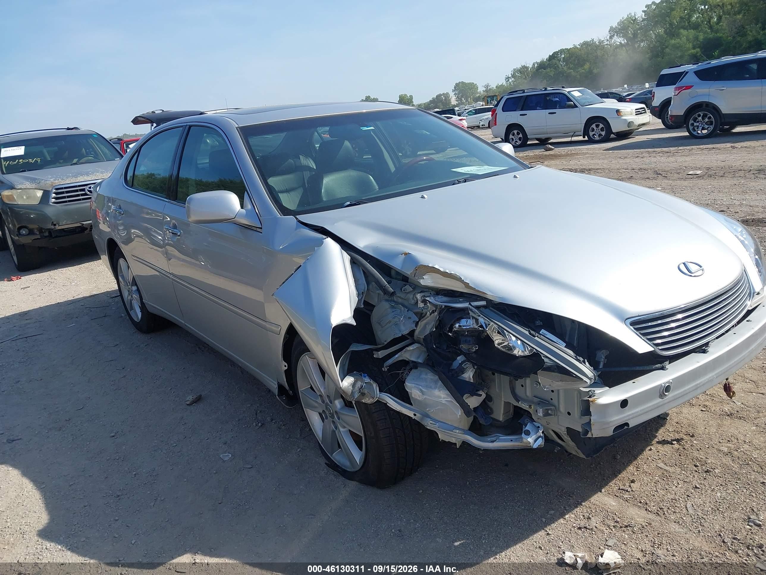 2005 Lexus Es 330 VIN JTHBA30G655104635 IAAI salvage auction — Normal Wear, Clear (Kansas), sold $875 on 2026-09-25 (photo 1)