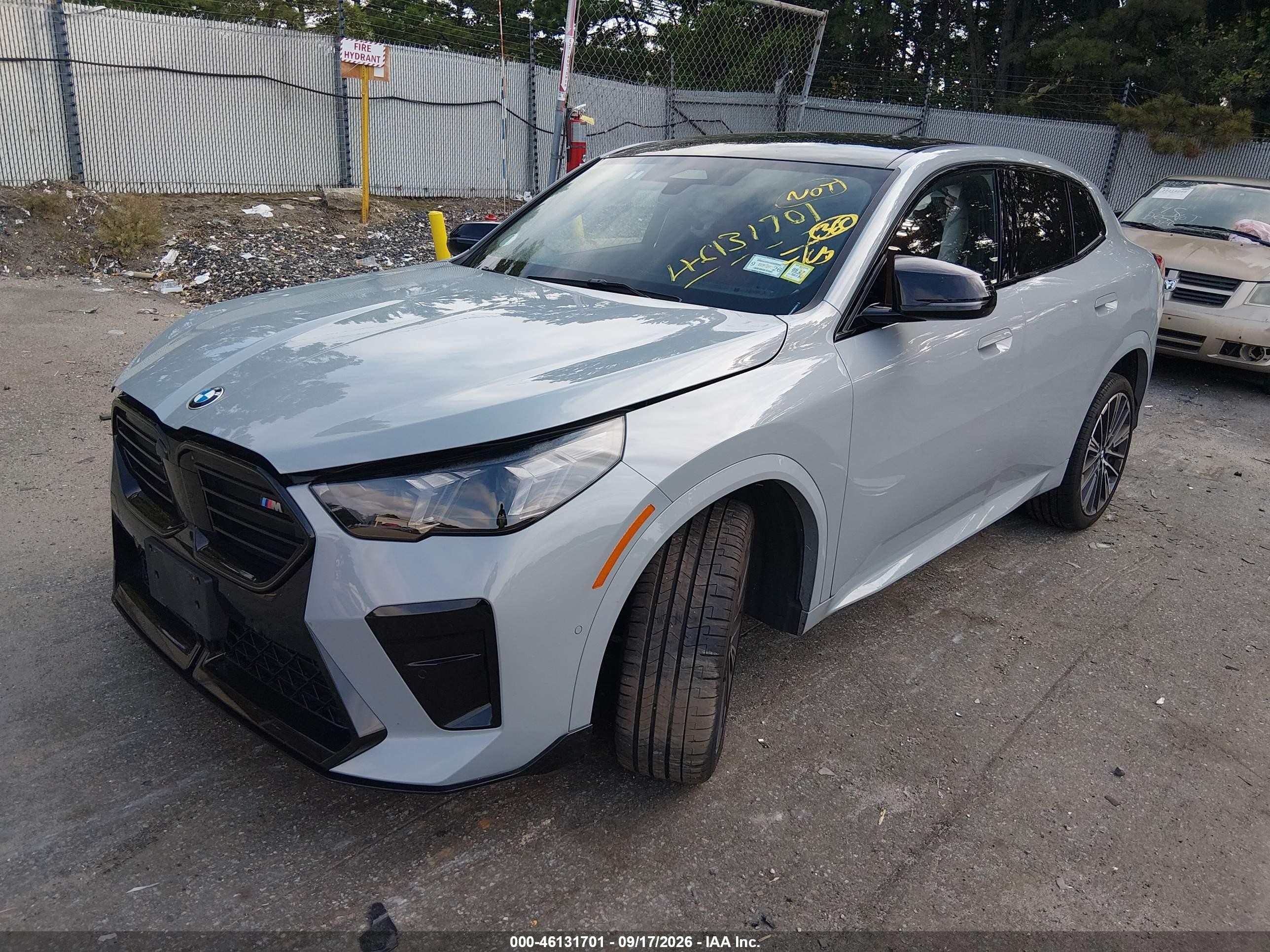 2026 BMW X2 VIN WBX83GM09T5673571 IAAI salvage auction — Unknown, Clear (New York), sold $21,700 on 2026-09-25 (photo 2)