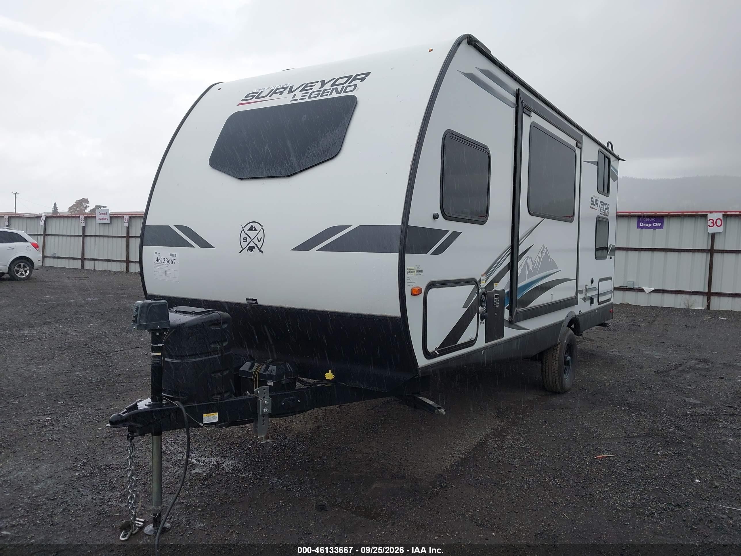 2023 Forest river Surveyor VIN 4X4TSVU13PL046352 IAAI salvage auction — Unknown, Bill Of Sale (Washington), sold $7,750 on 2026-10-14 (photo 2)