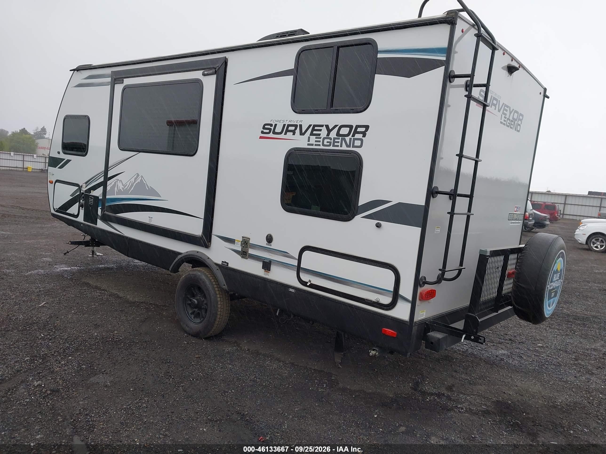 2023 Forest river Surveyor VIN 4X4TSVU13PL046352 IAAI salvage auction — Unknown, Bill Of Sale (Washington), sold $7,750 on 2026-10-14 (photo 3)