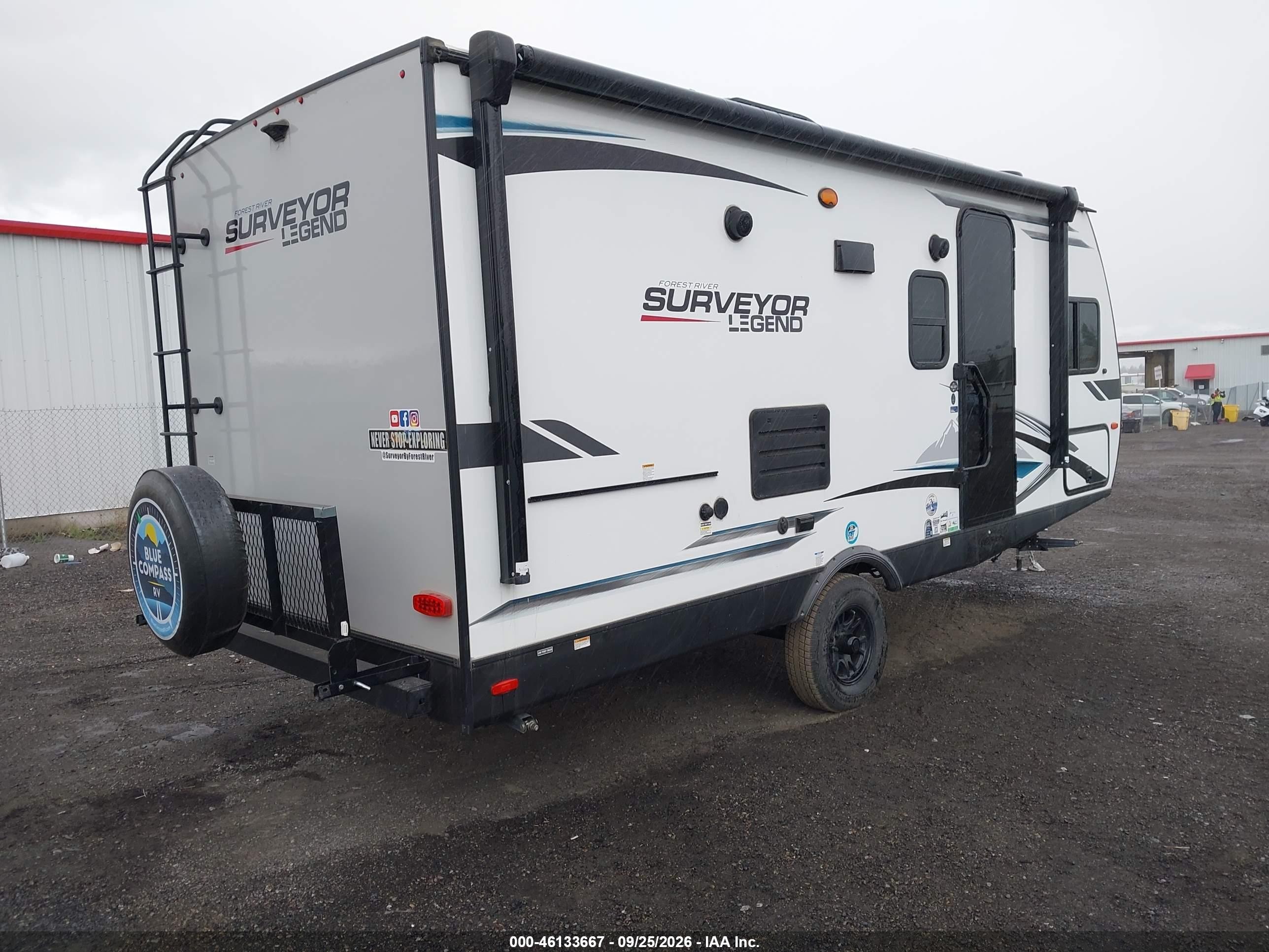 2023 Forest river Surveyor VIN 4X4TSVU13PL046352 IAAI salvage auction — Unknown, Bill Of Sale (Washington), sold $7,750 on 2026-10-14 (photo 4)