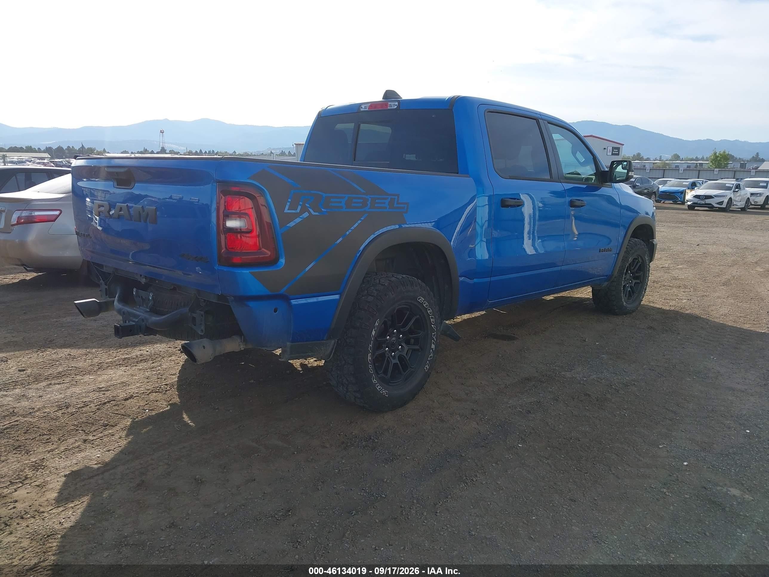 2025 Ram 1500 VIN 1C6SRFLP8SN581092 IAAI salvage auction — Rear End, Enterprise Vehicles Clear Only (California), sold $33,250 on 2026-09-26 (photo 4)