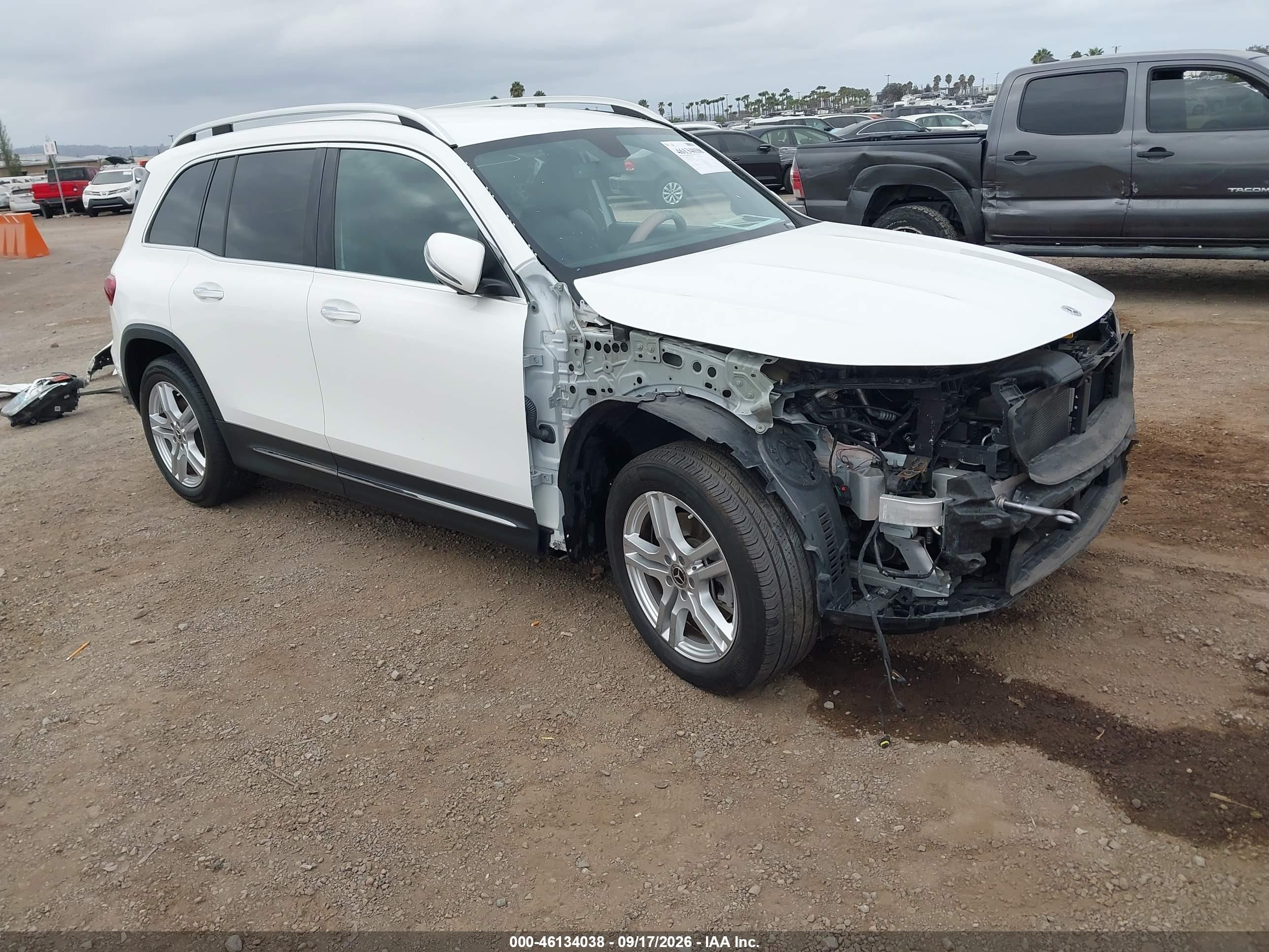2022 Mercedes-Benz GLB-Class VIN W1N4M4GB7NW201637 — IAAI salvage auction photo