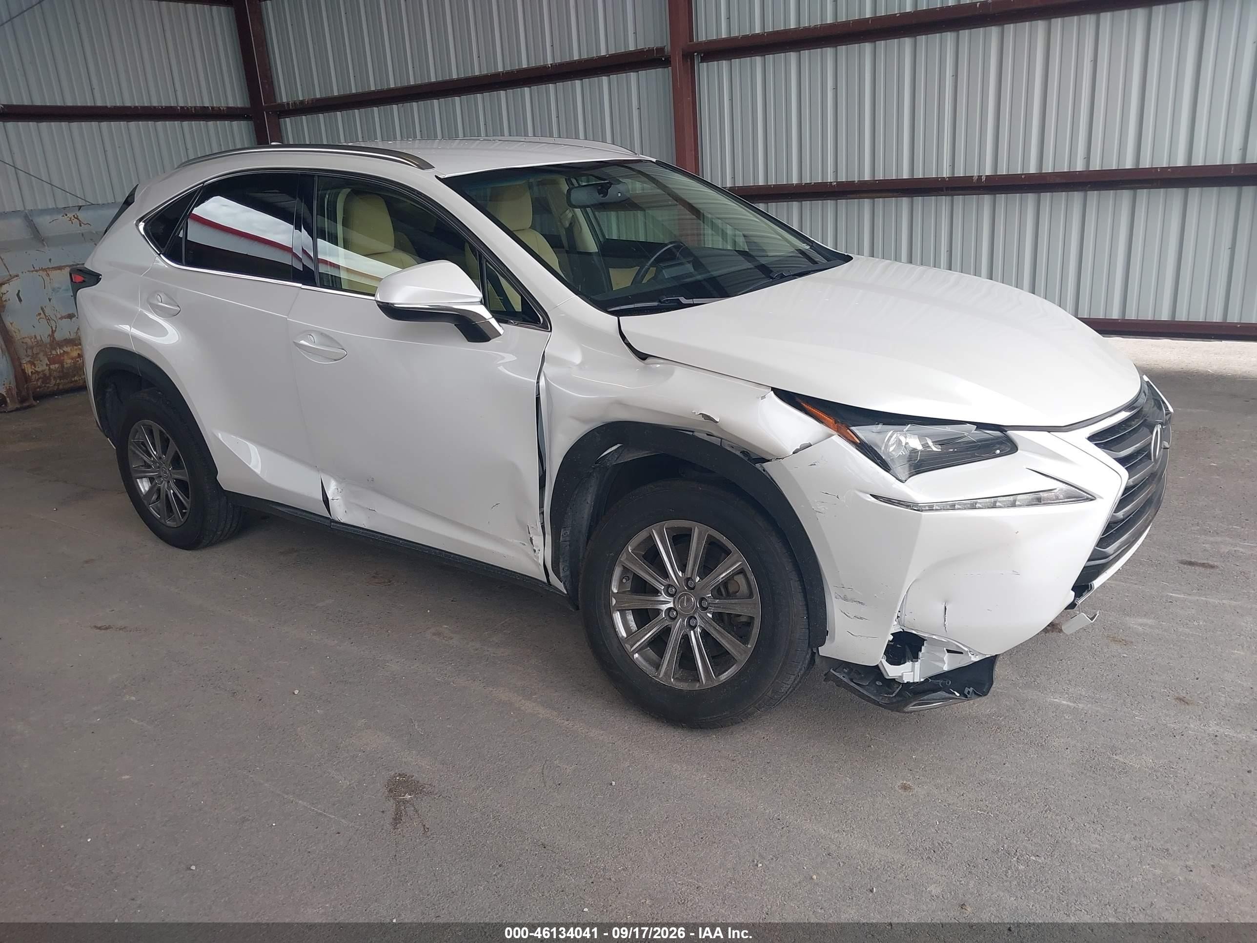 2017 Lexus NX 200t VIN JTJBARBZ5H2108469 — IAAI salvage auction photo