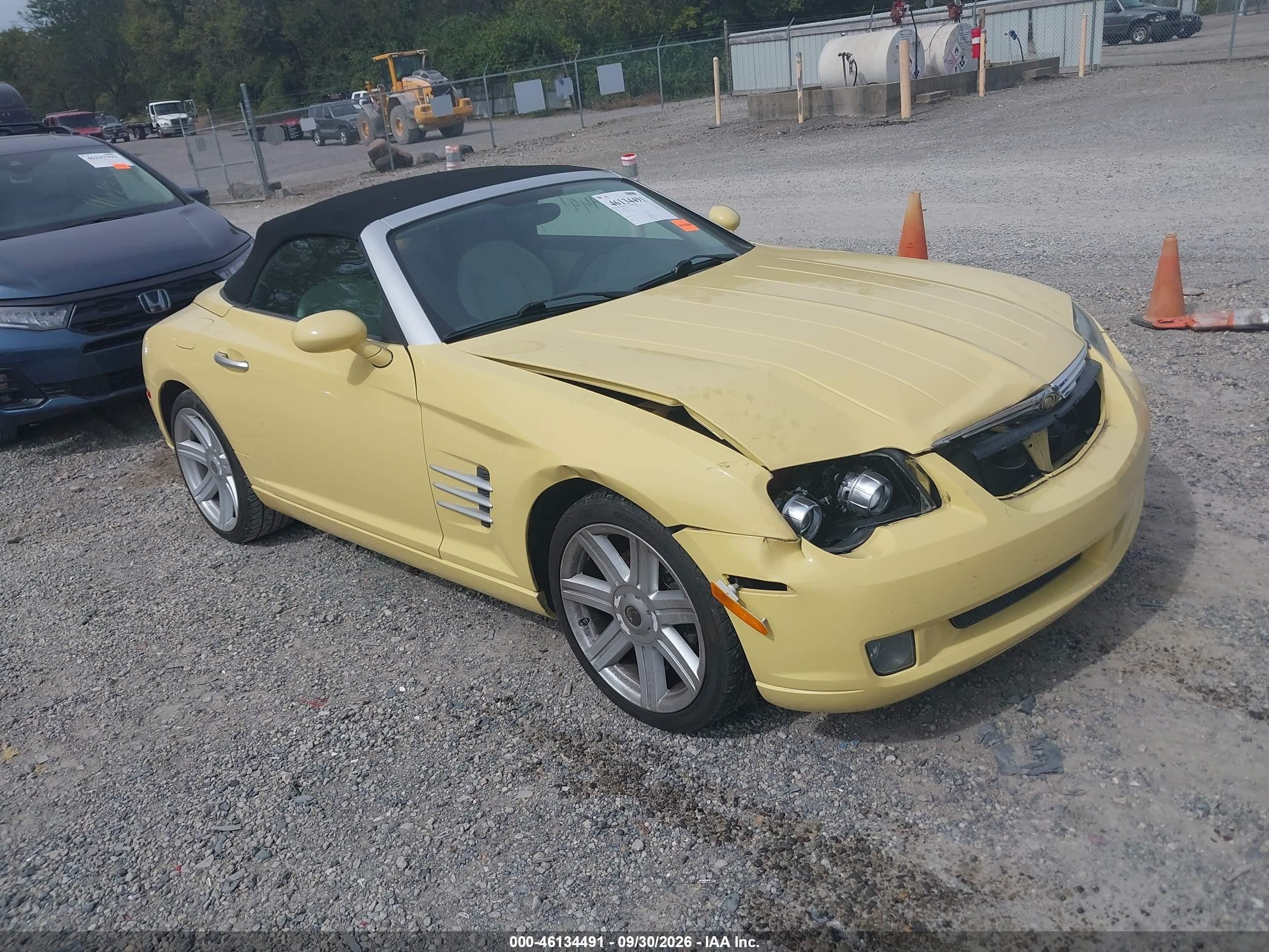2005 Chrysler Crossfire VIN 1C3AN65L85X055617 IAAI salvage auction — Front End, Salvage (Ohio), sold $1,200 on 2026-10-08 (photo 1)