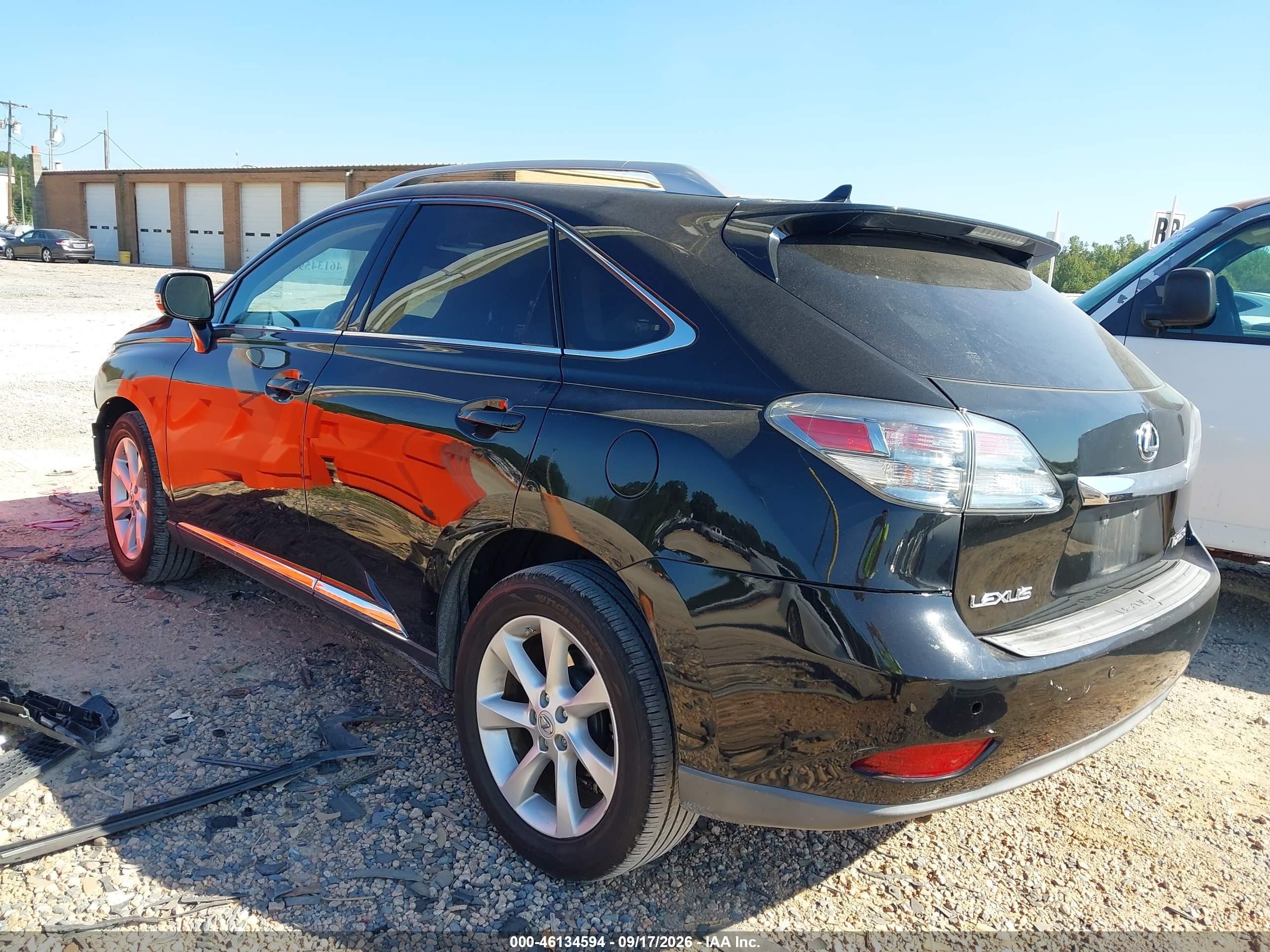2010 Lexus Rx 350 VIN JTJBK1BA3A2432261 IAAI salvage auction — Front End, Salvage (North Carolina), sold $3,700 on 2026-10-07 (photo 3)