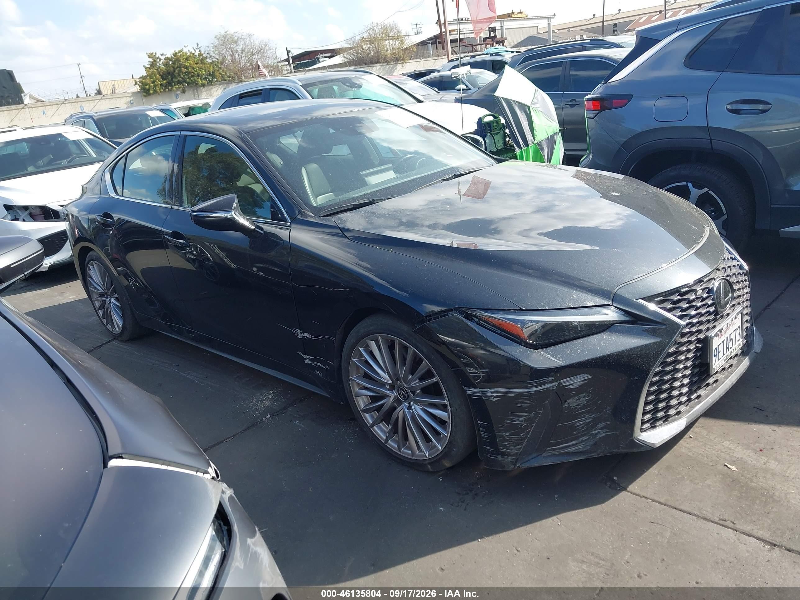 2023 Lexus IS 300 VIN JTHDA1D28P5124058 — IAAI salvage auction photo