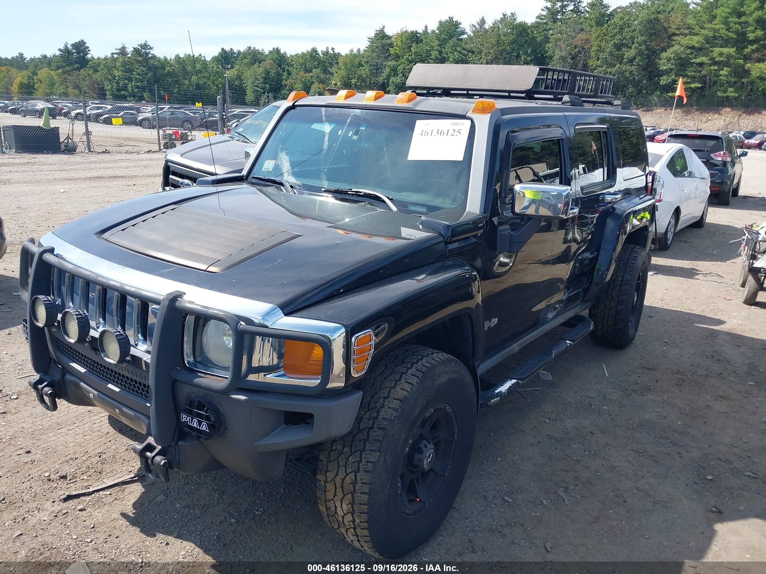 2006 Hummer H3 VIN 5GTDN136768170397 IAAI salvage auction — Side, Clear (Massachusetts), sold $800 on 2026-09-23 (photo 2)