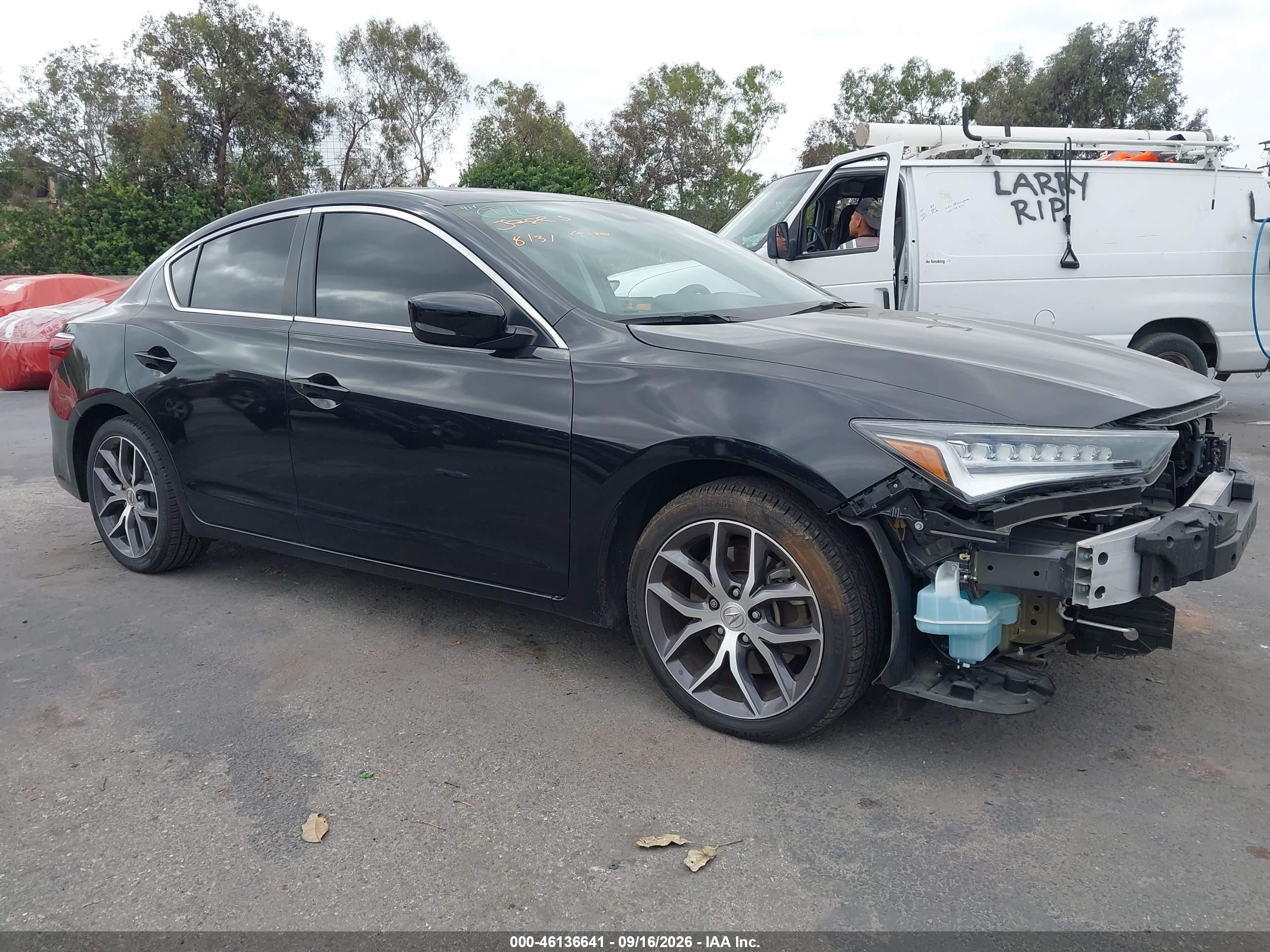 2022 Acura ILX VIN 19UDE2F75NA002297 IAAI salvage auction — Front End, Salvage (California), sold $6,800 on 2026-09-24 (photo 1)