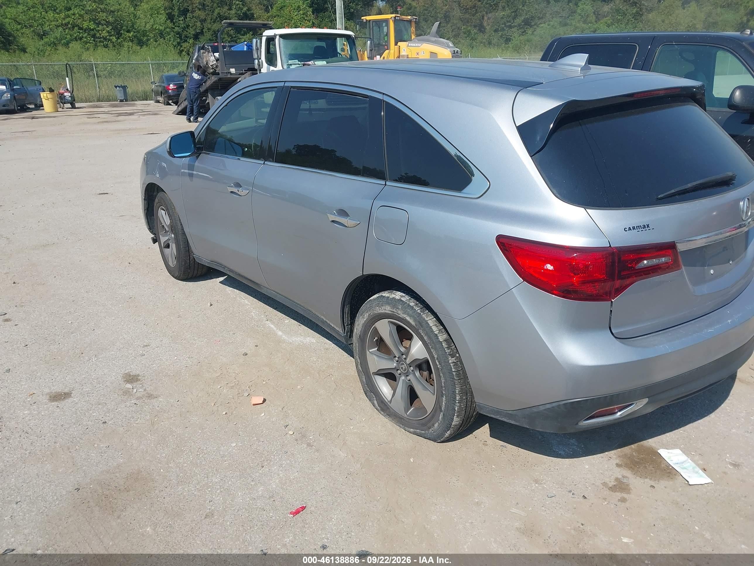 2016 Acura Mdx VIN 5FRYD4H28GB021760 IAAI salvage auction — Engine Damage, Salvage (Louisiana), sold $1,050 on 2026-09-26 (photo 3)