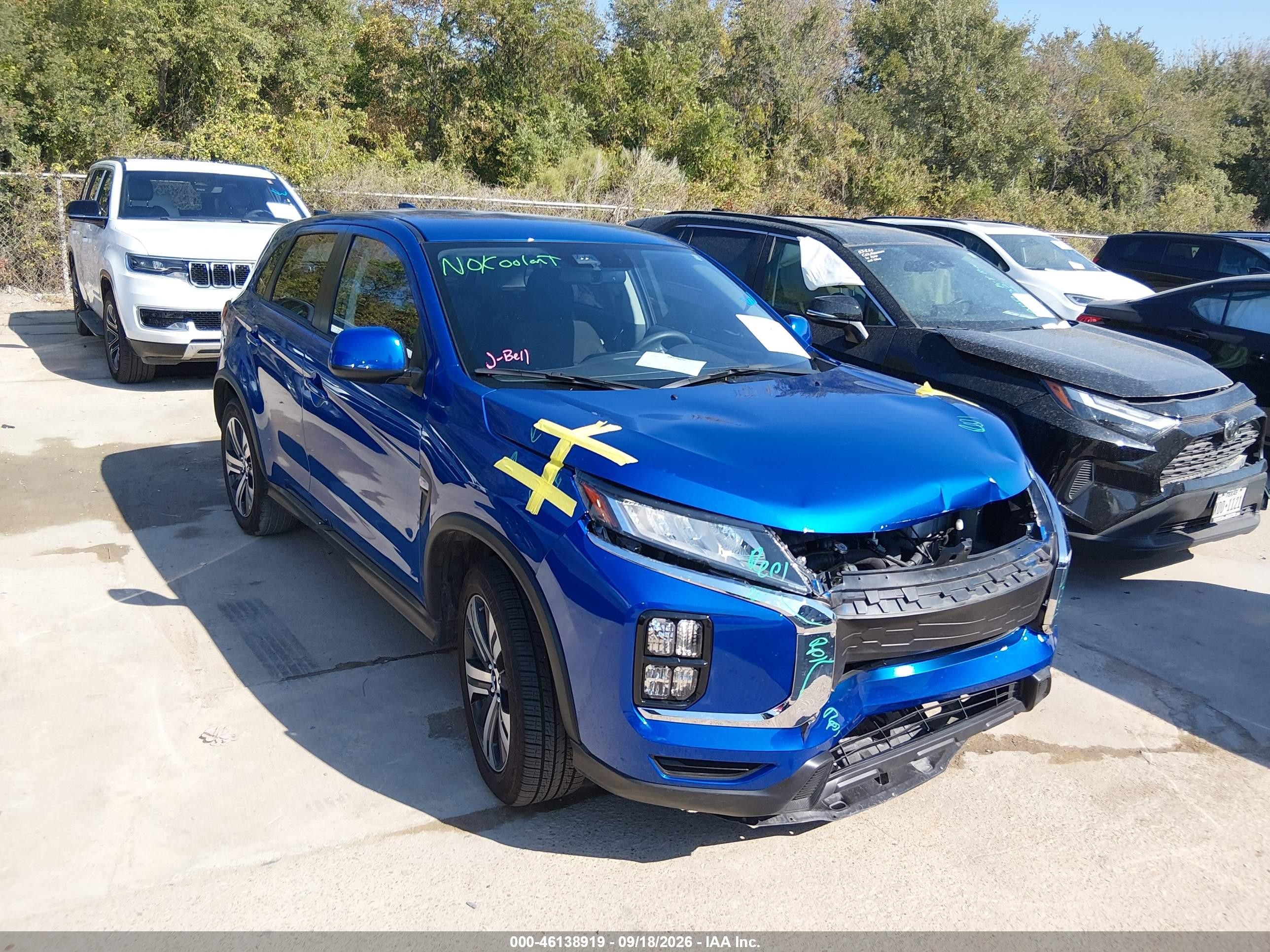 2026 Mitsubishi Outlander Sport VIN JA4ARUAUXTU019018 — IAAI salvage auction photo