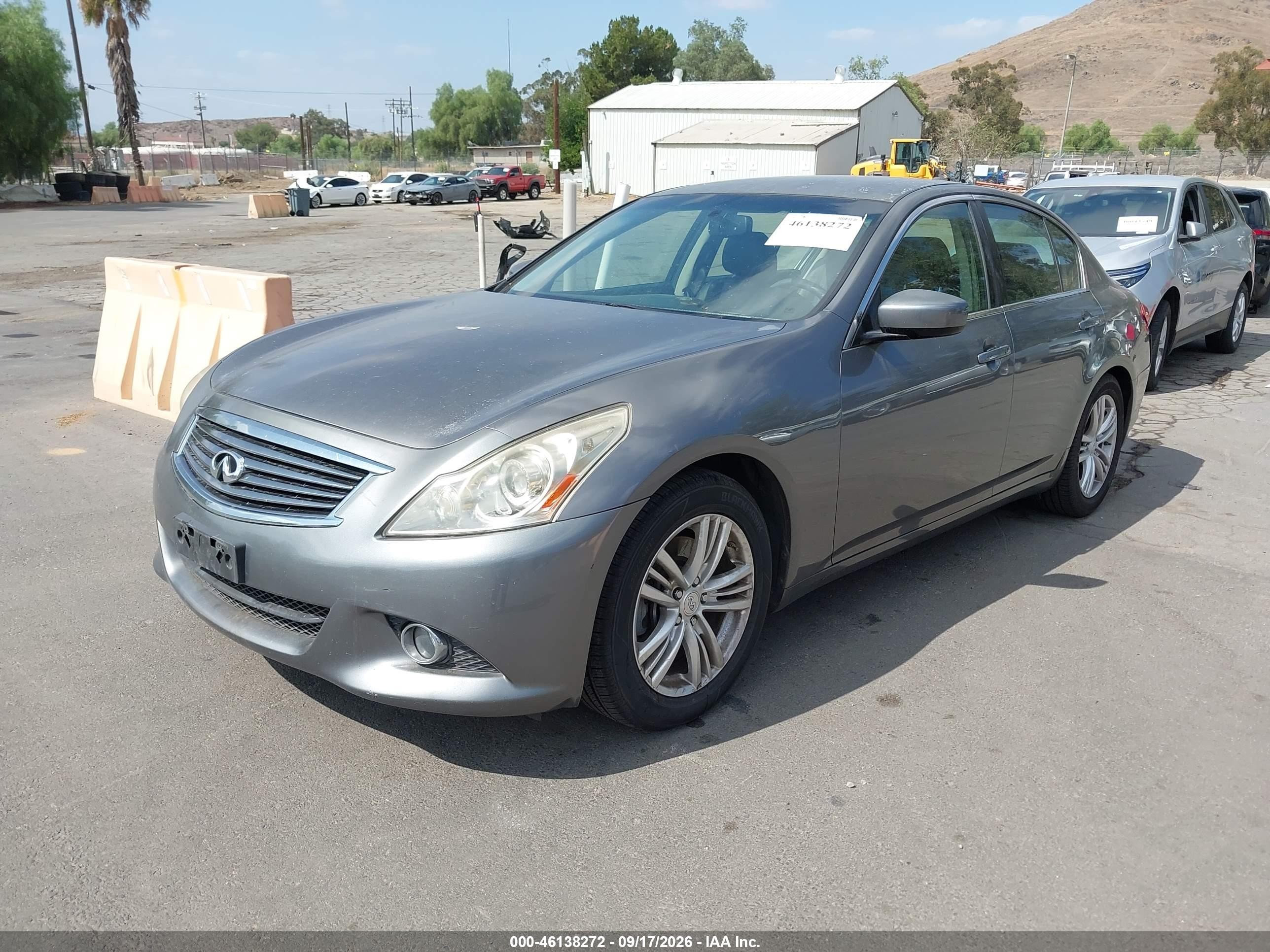 2012 Infiniti G37 VIN JN1CV6AP2CM625805 IAAI salvage auction — Normal Wear, Salvage Title - Dealer (California), sold $2,000 on 2026-10-04 (photo 2)