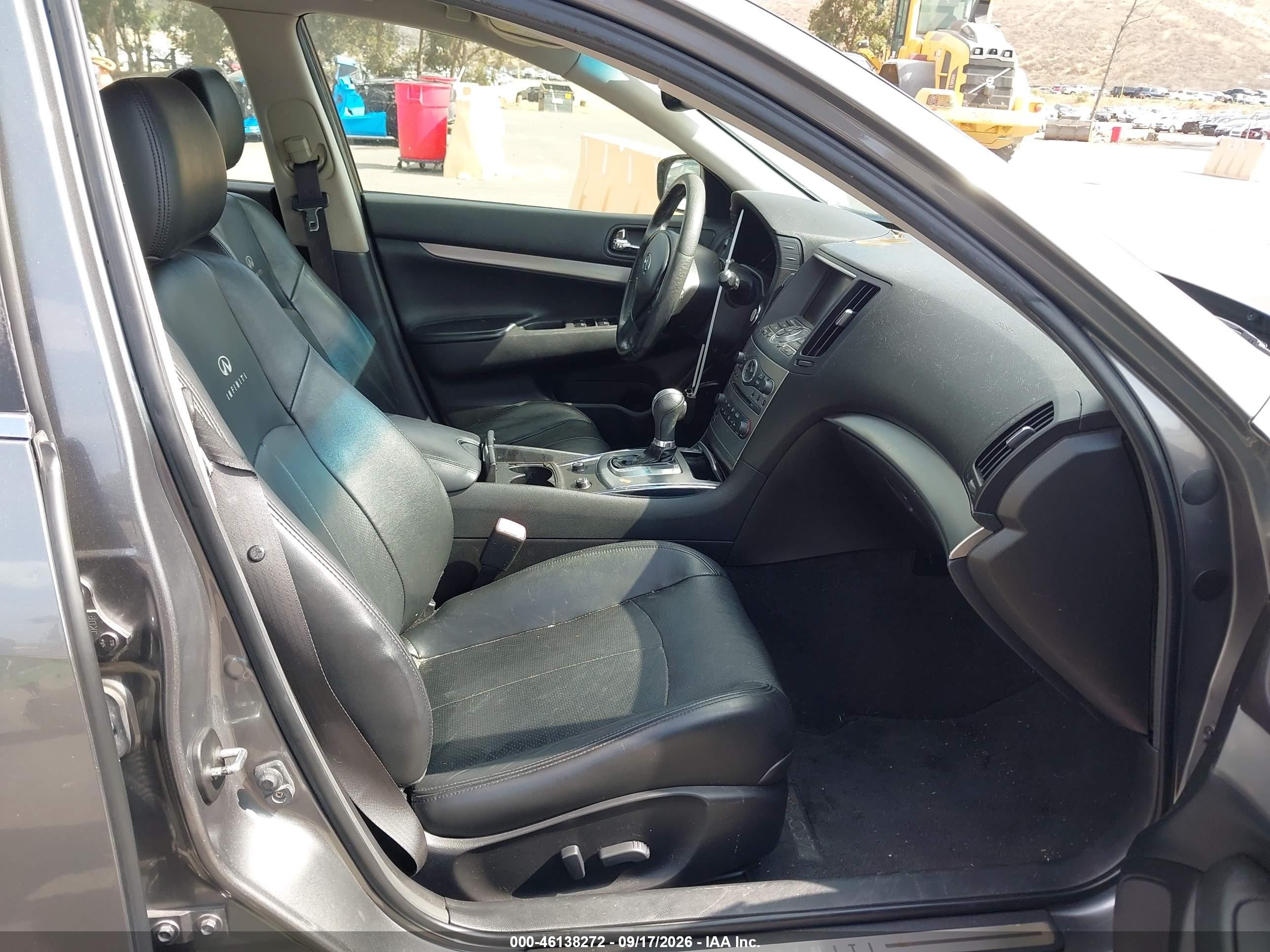 2012 Infiniti G37 VIN JN1CV6AP2CM625805 IAAI salvage auction — Normal Wear, Salvage Title - Dealer (California), sold $2,000 on 2026-10-04 (photo 5)