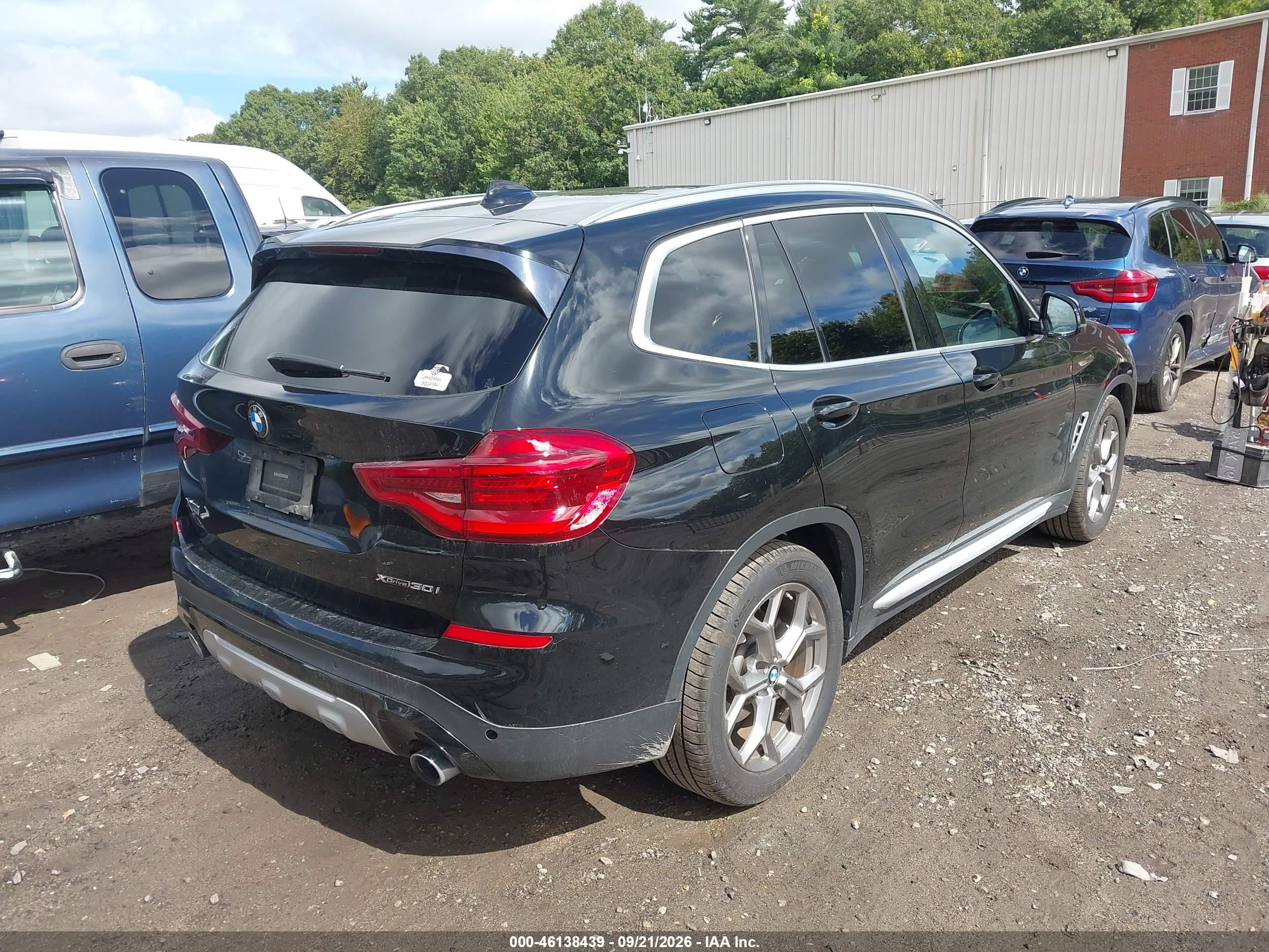 2020 BMW X3 VIN 5UXTY5C09L9C93526 IAAI salvage auction — Water/Flood, Salvage (Massachusetts), sold $12,400 on 2026-10-06 (photo 4)