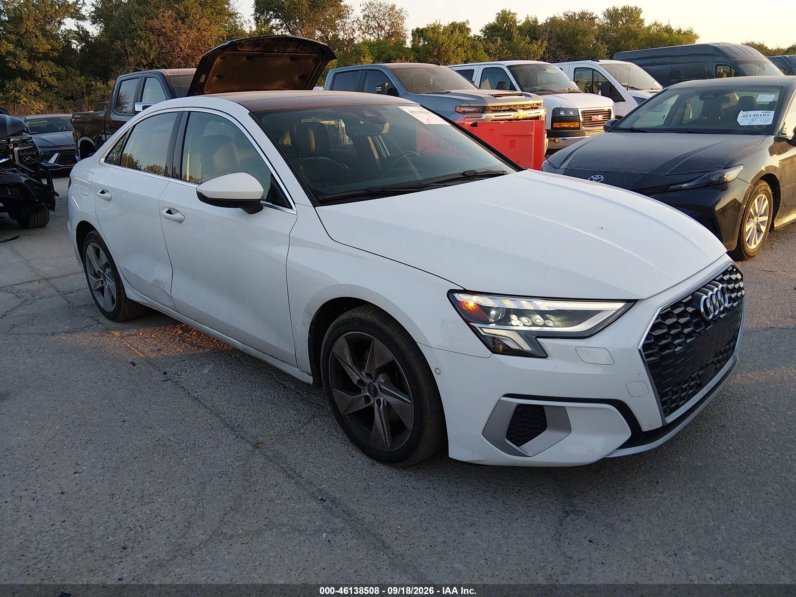 2024 Audi A3 VIN WAUAUDGY0RA085910 — IAAI salvage auction photo
