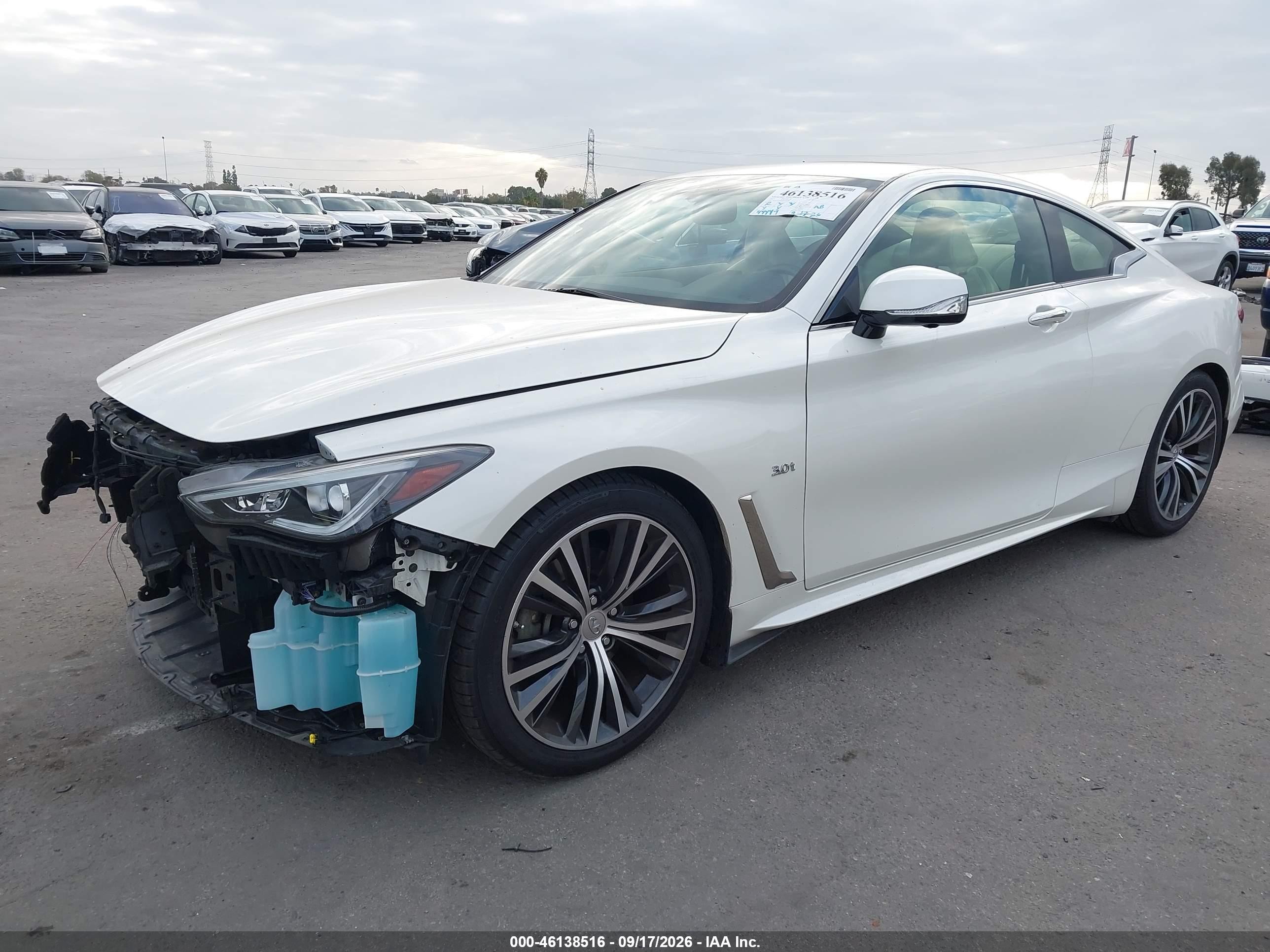 2017 Infiniti Q60 VIN JN1EV7EK0HM363285 IAAI salvage auction — Unknown, Salvage (California), sold $6,200 on 2026-09-25 (photo 2)