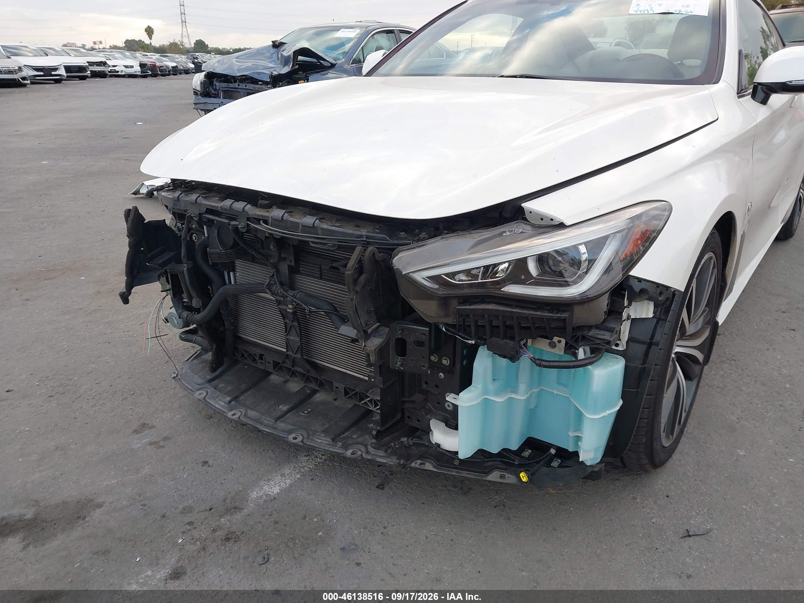 2017 Infiniti Q60 VIN JN1EV7EK0HM363285 IAAI salvage auction — Unknown, Salvage (California), sold $6,200 on 2026-09-25 (photo 6)