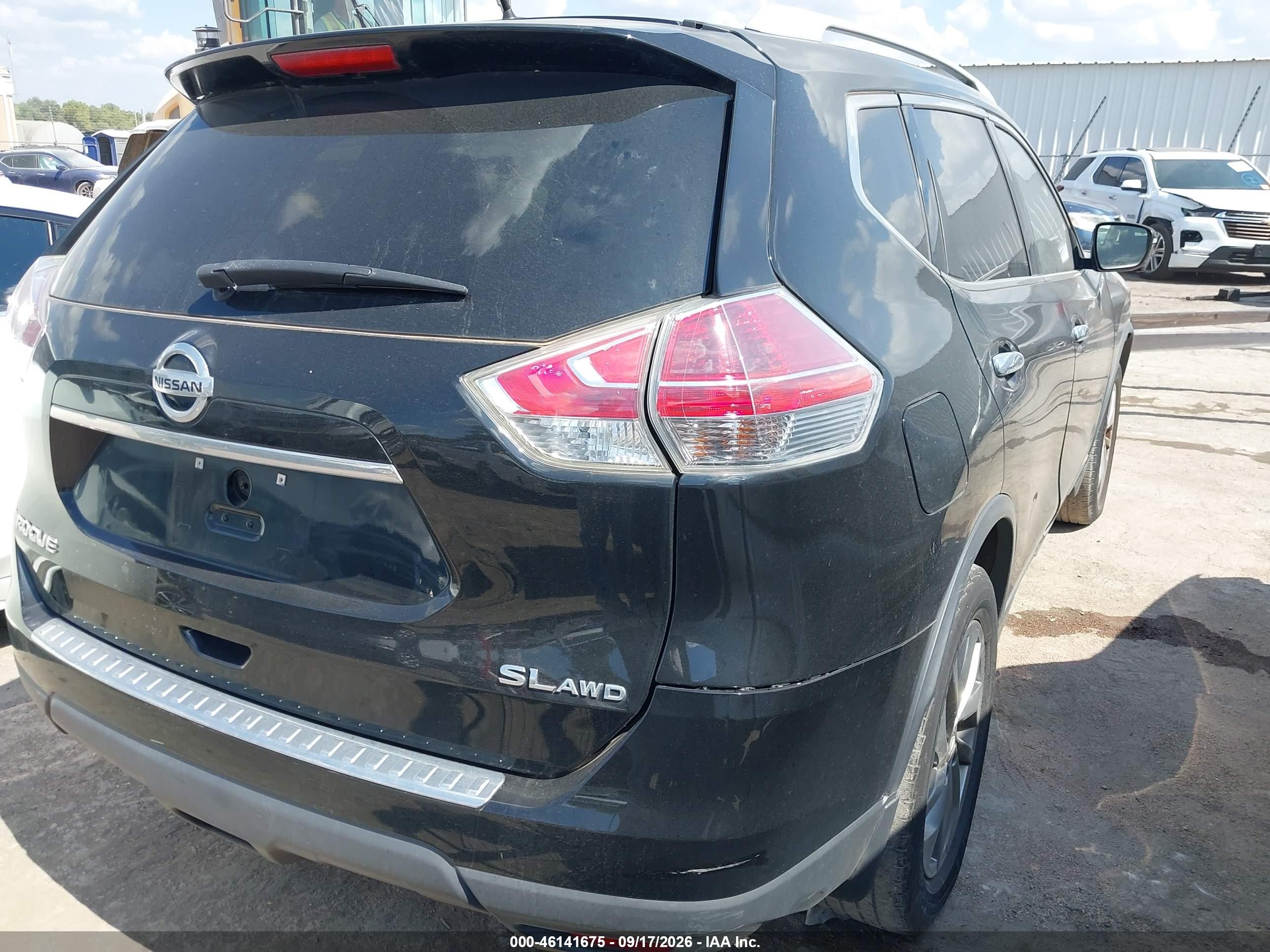2015 Nissan Rogue VIN 5N1AT2MVXFC912067 IAAI salvage auction — Front End, Clear (Oklahoma), sold $2,250 on 2026-10-23 (photo 4)