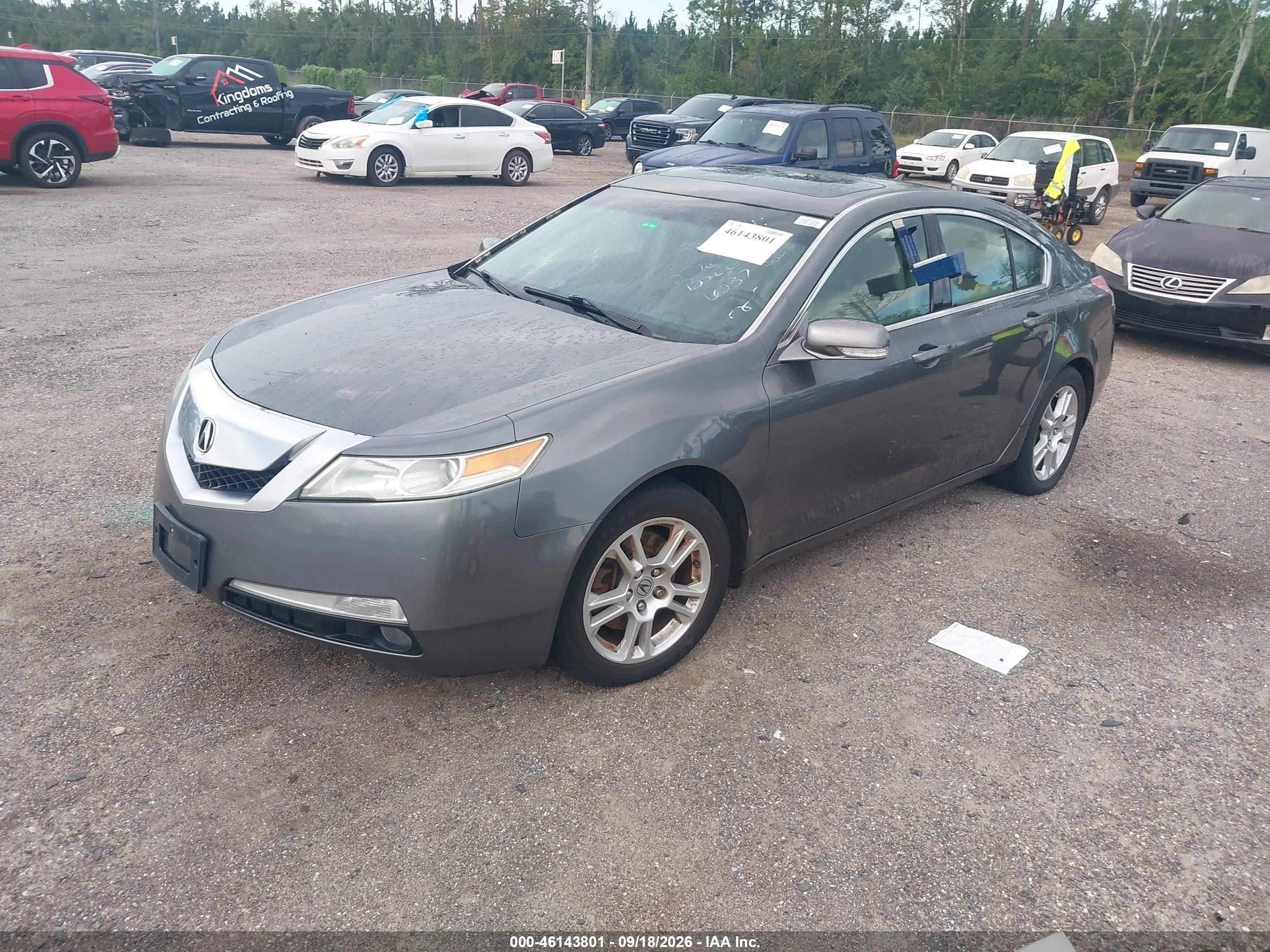 2009 Acura TL VIN 19UUA862X9A024434 IAAI salvage auction — Rear End, Clear (Florida), sold $400 on 2026-09-24 (photo 2)