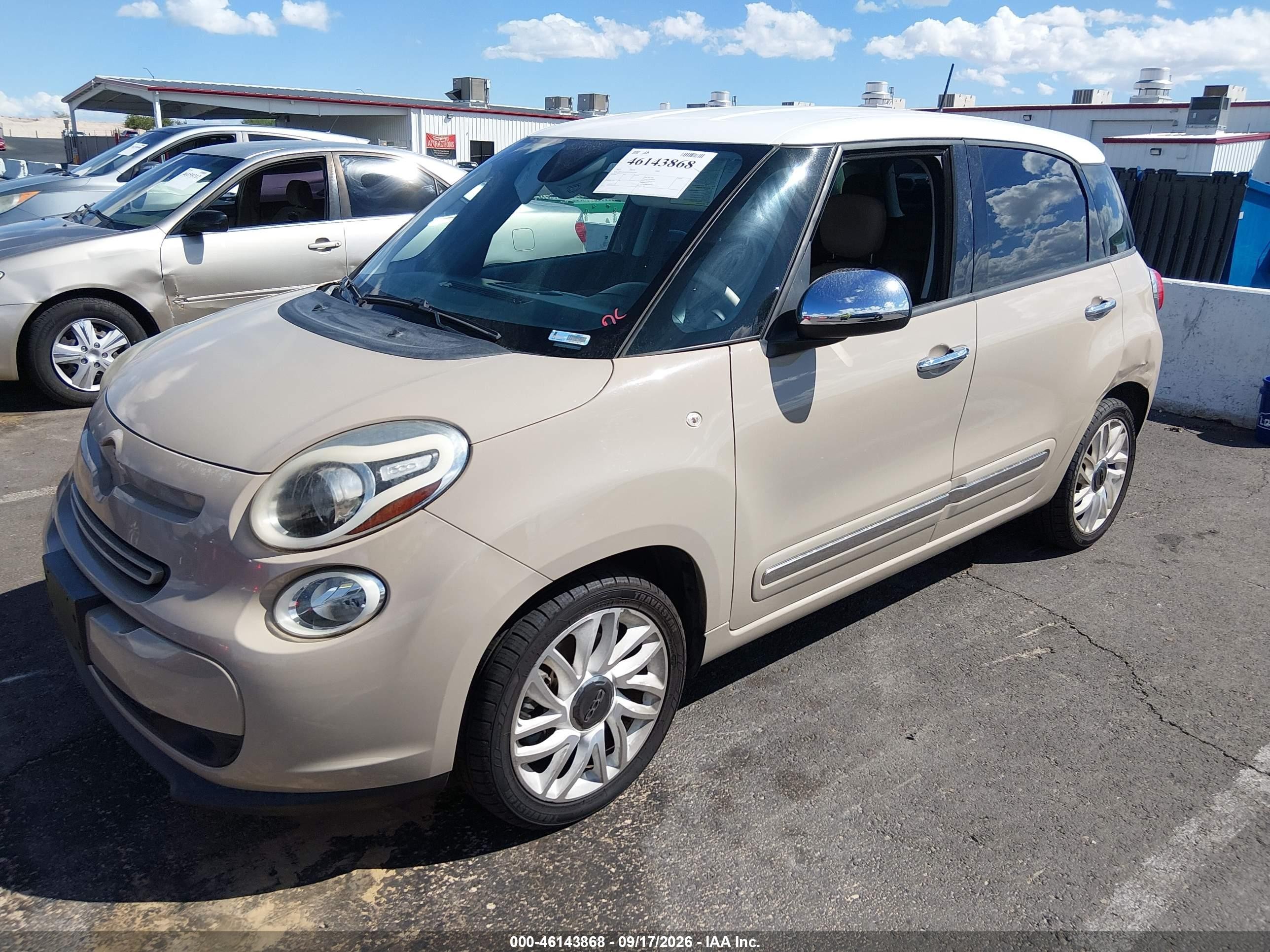 2015 Fiat 500L VIN ZFBCFACHXFZ032187 IAAI salvage auction — Normal Wear, Clear (Nevada), sold $700 on 2026-10-08 (photo 2)