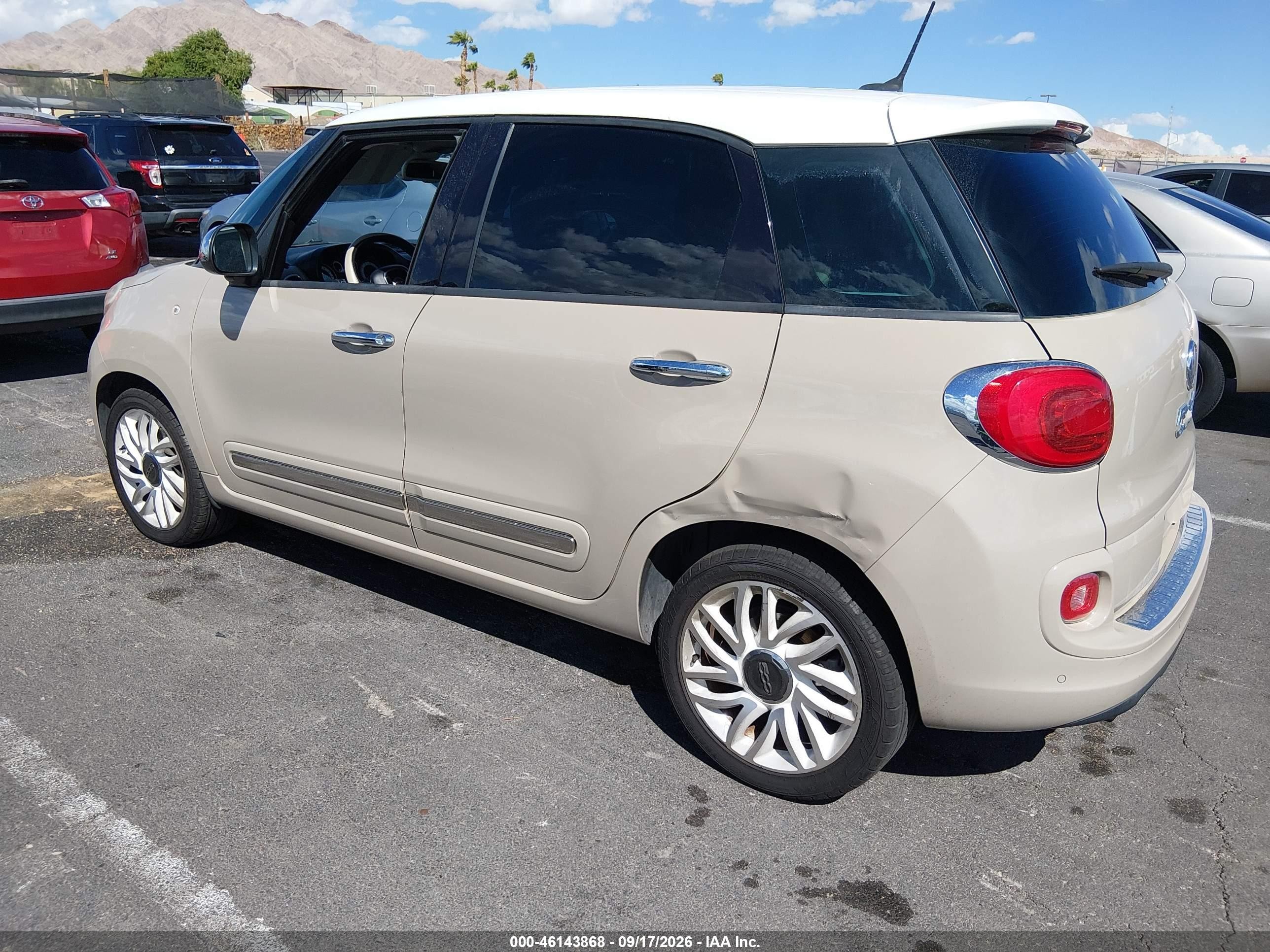 2015 Fiat 500L VIN ZFBCFACHXFZ032187 IAAI salvage auction — Normal Wear, Clear (Nevada), sold $700 on 2026-10-08 (photo 3)