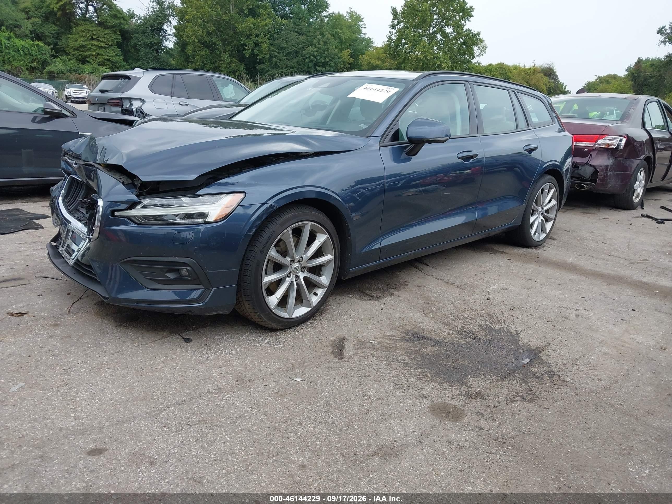 2020 Volvo V60 VIN YV1102EK7L2356040 IAAI salvage auction — Front End, Salvage - Greater Than 75% (Maryland), sold $2,500 on 2026-10-01 (photo 2)