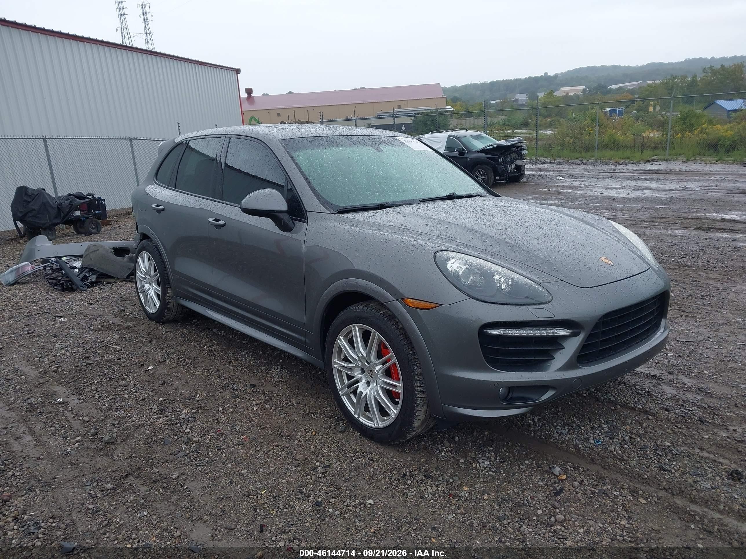 2014 Porsche Cayenne VIN WP1AD2A29ELA72873 IAAI salvage auction — Rear End, Salvage (Pennsylvania), sold $6,400 on 2026-09-29 (photo 1)