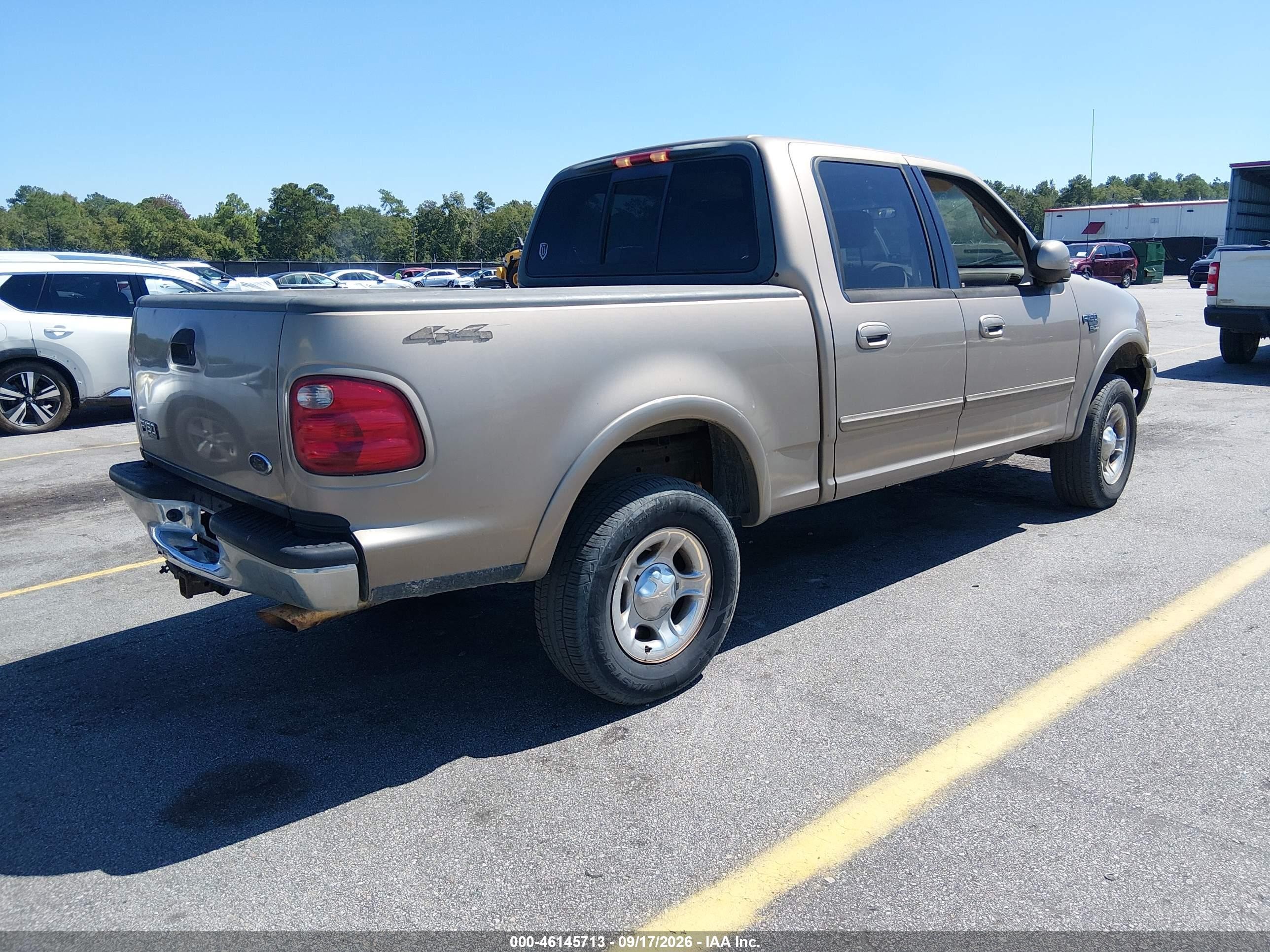 2001 Ford F-150 VIN 1FTRW08LX1KF80934 IAAI salvage auction — Normal Wear, Clear (South Carolina), sold $825 on 2026-09-22 (photo 4)
