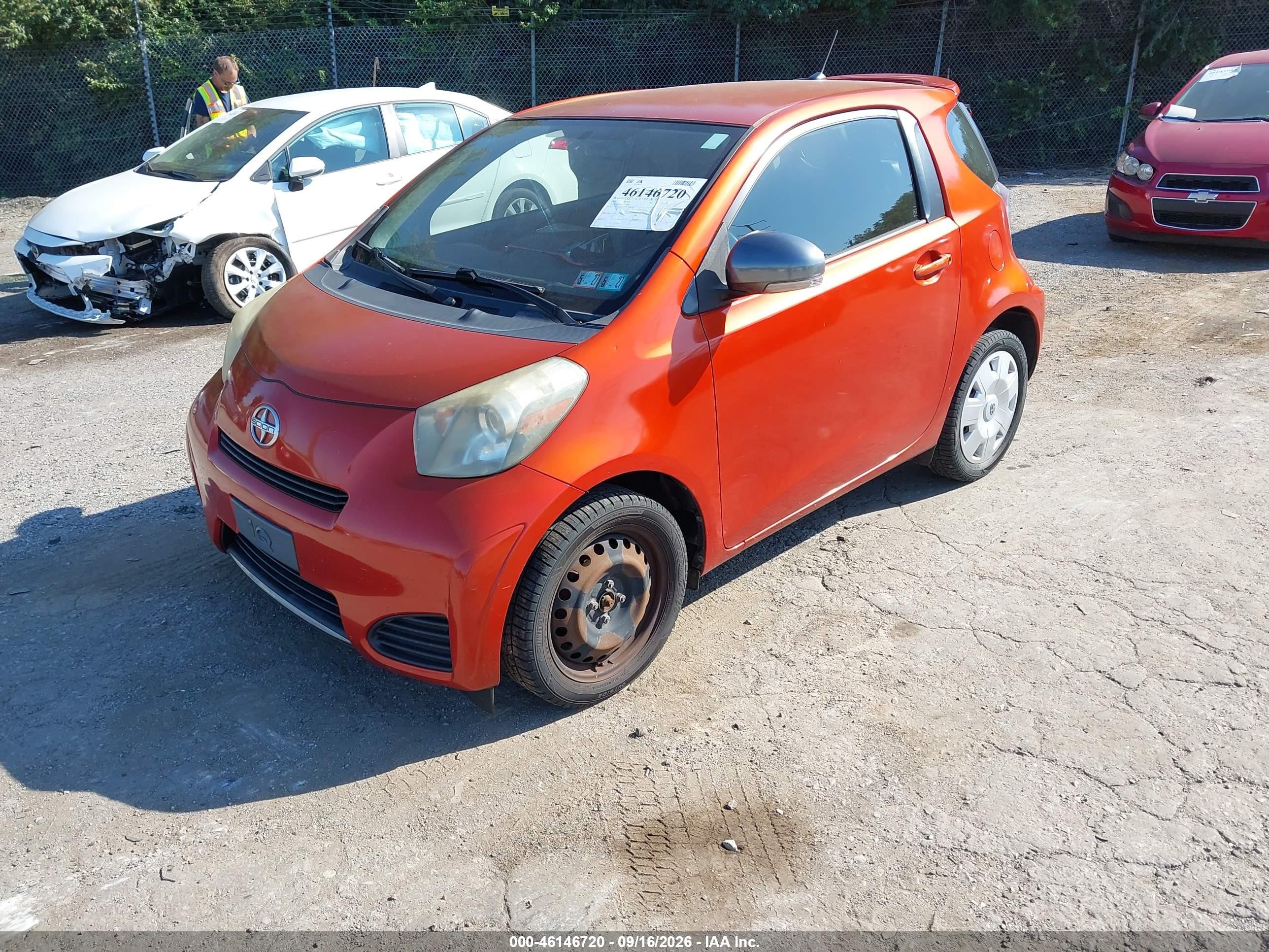 2013 Scion iQ VIN JTNJJXB04DJ023946 IAAI salvage auction — Normal Wear, Clear (Pennsylvania), sold $1,975 on 2026-09-27 (photo 2)