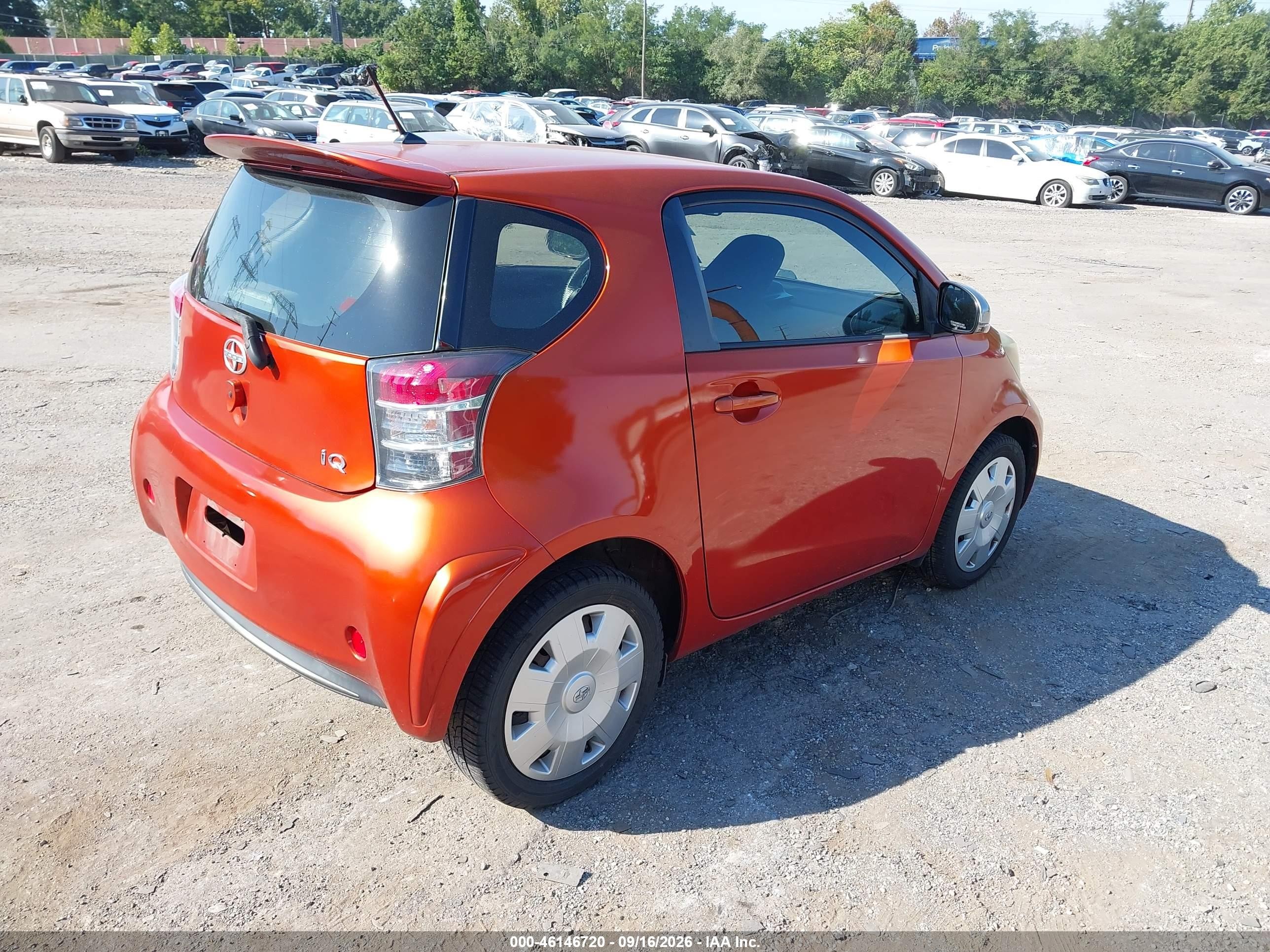 2013 Scion iQ VIN JTNJJXB04DJ023946 IAAI salvage auction — Normal Wear, Clear (Pennsylvania), sold $1,975 on 2026-09-27 (photo 4)