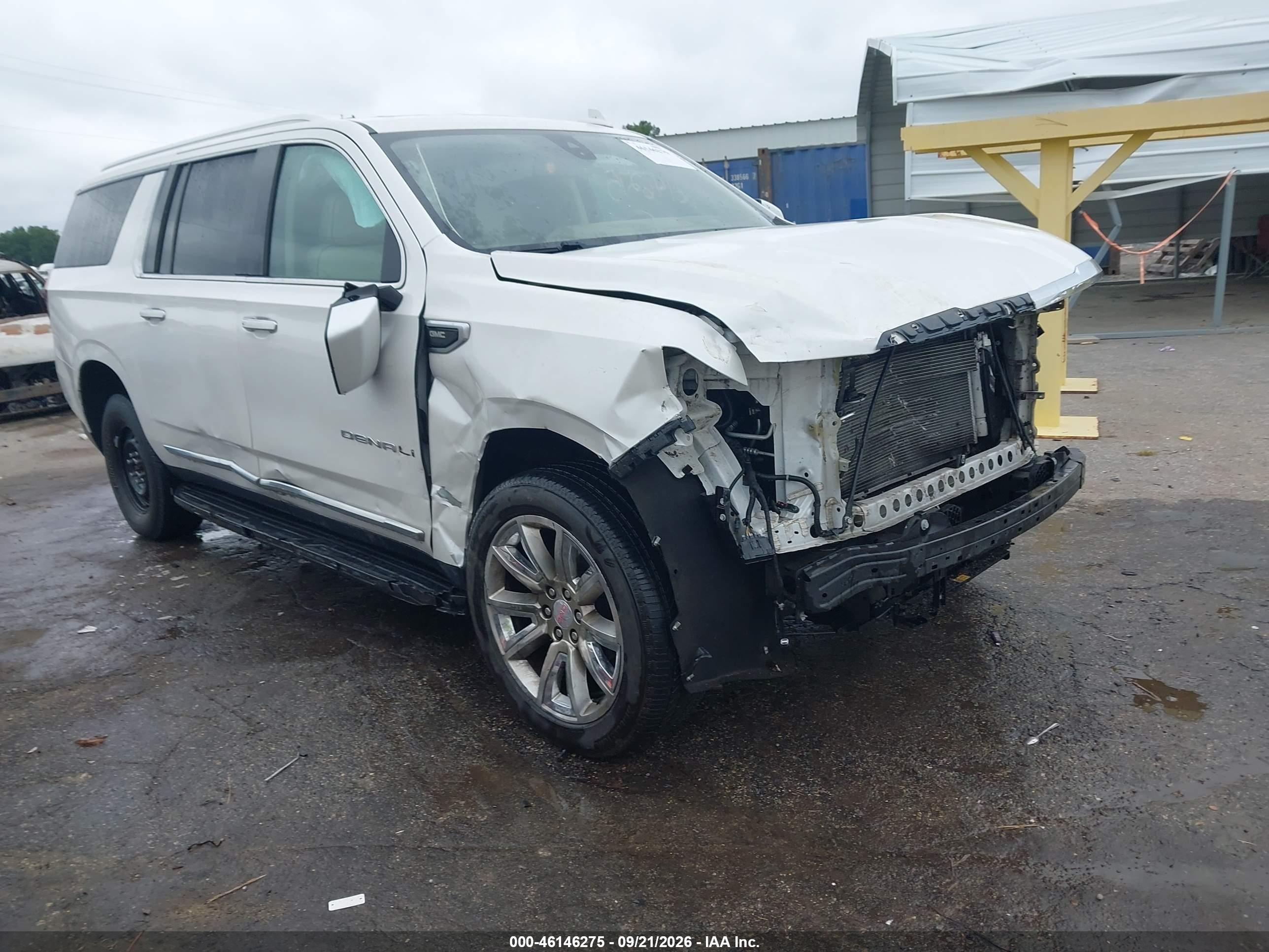 2021 GMC Yukon XL VIN 1GKS2JKL2MR444664 — IAAI salvage auction photo
