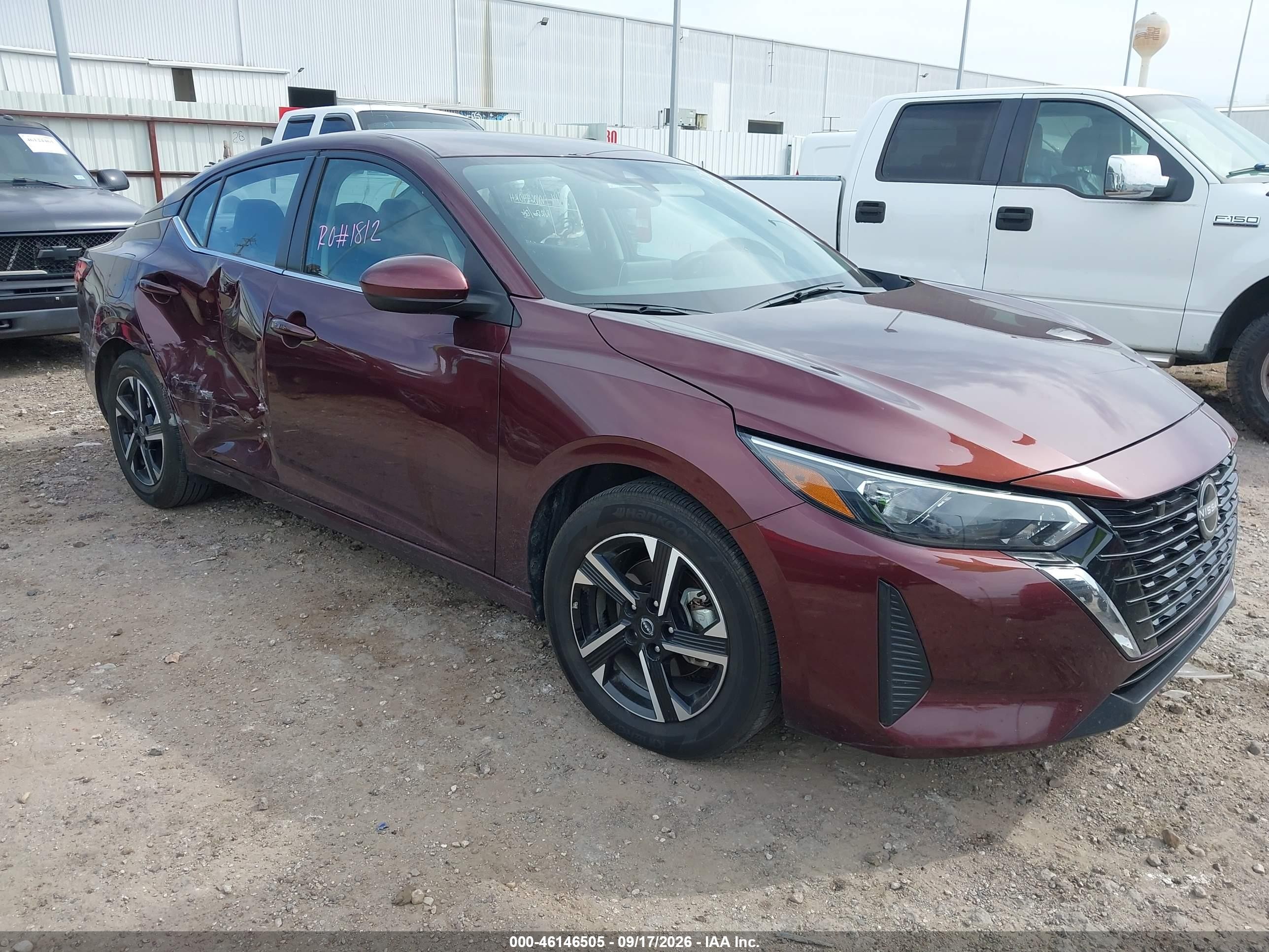 2025 Nissan Sentra VIN 3N1AB8CV6SY353763 — IAAI salvage auction photo
