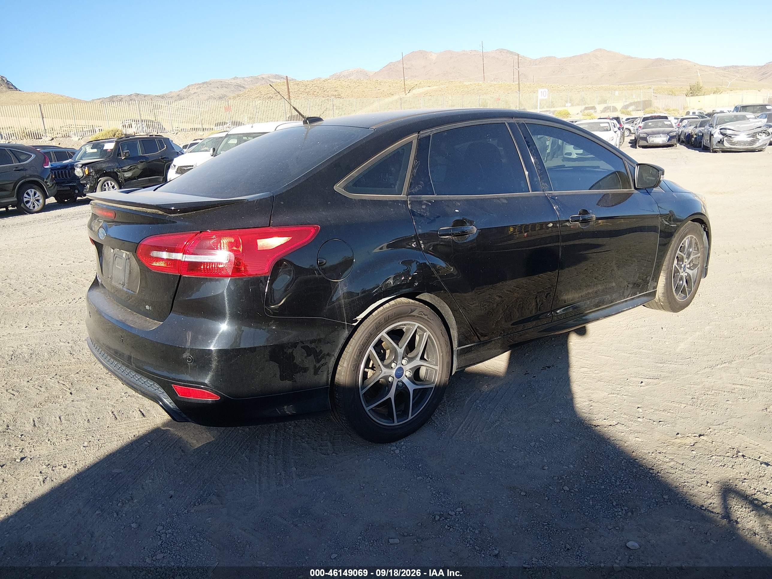 2016 Ford Focus VIN 1FADP3F22GL362837 IAAI salvage auction — Normal Wear, Regular (Nevada), sold $975 on 2026-09-27 (photo 4)
