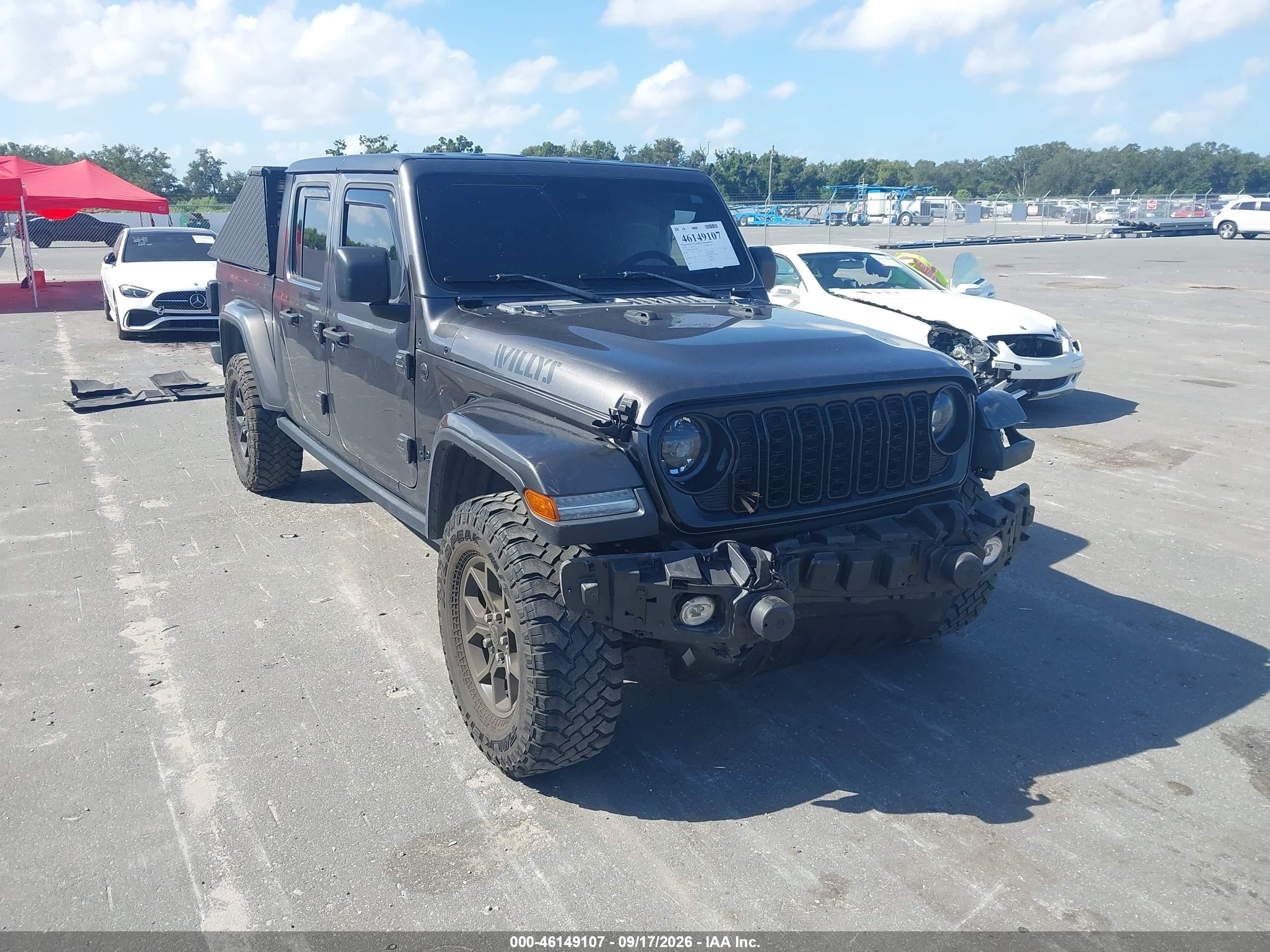 2024 Jeep Gladiator VIN 1C6HJTAG0RL126746 — IAAI salvage auction photo