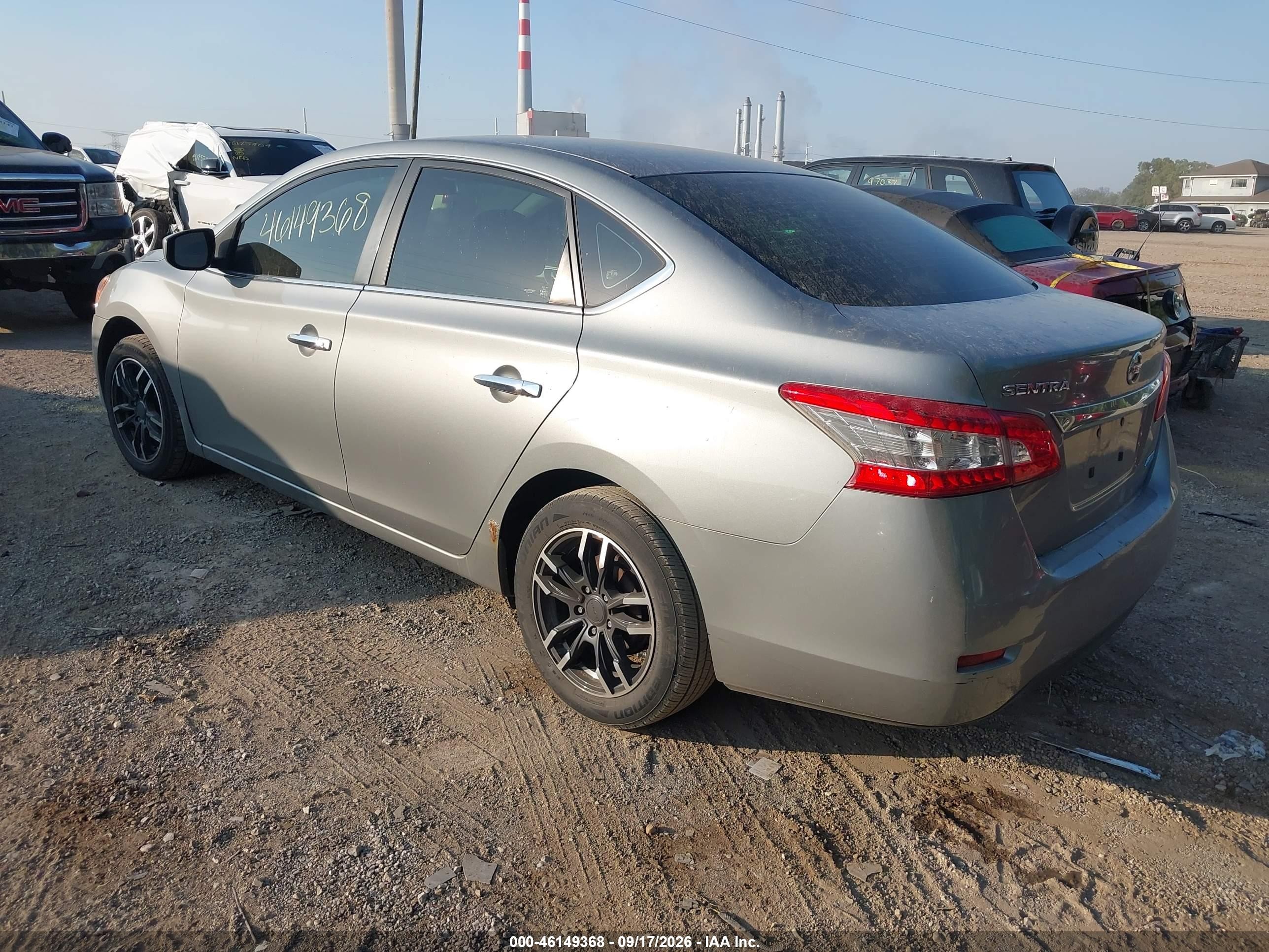 2013 Nissan Sentra VIN 3N1AB7AP1DL561676 IAAI salvage auction — Normal Wear, Clear (Indiana), sold $600 on 2026-10-12 (photo 3)