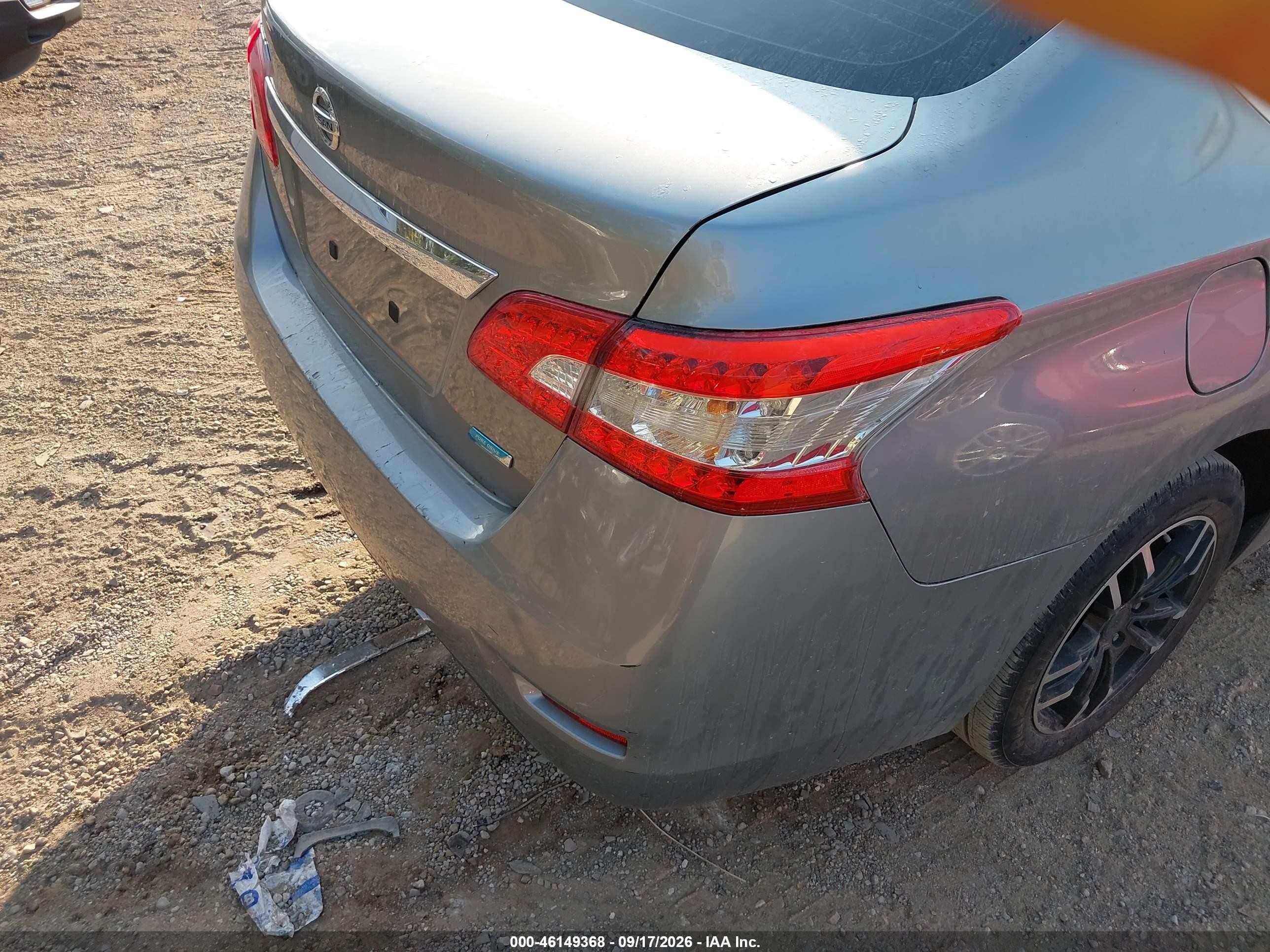 2013 Nissan Sentra VIN 3N1AB7AP1DL561676 IAAI salvage auction — Normal Wear, Clear (Indiana), sold $600 on 2026-10-12 (photo 6)