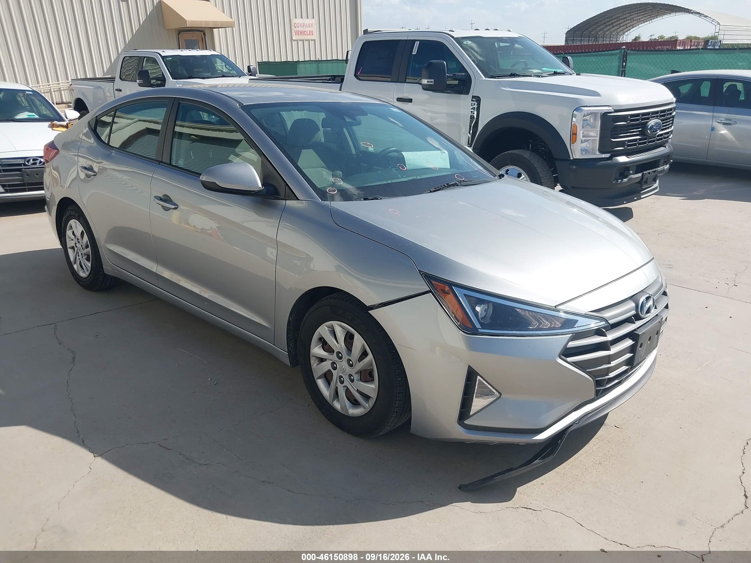 2020 Hyundai Elantra VIN 5NPD74LF3LH600992 — IAAI salvage auction photo